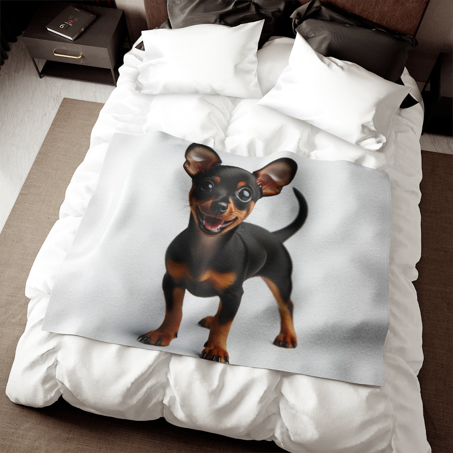 Miniature Pinscher Sweatshirt Blanket