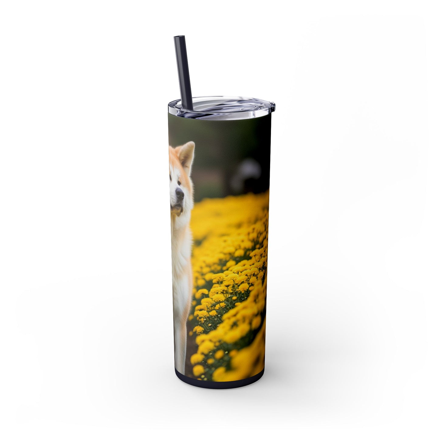 Japanese Akitainu Tumbler with Straw, 20oz