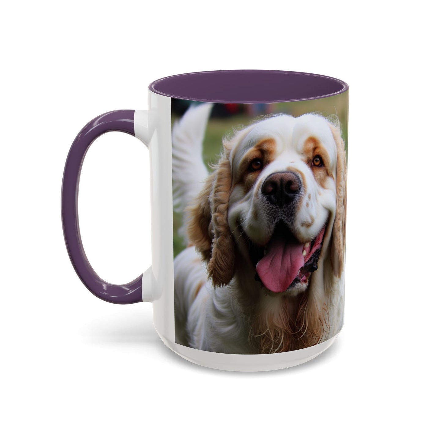 Clumber Spaniel Accent Coffee Mug - Perfect Gift for Dog Lovers