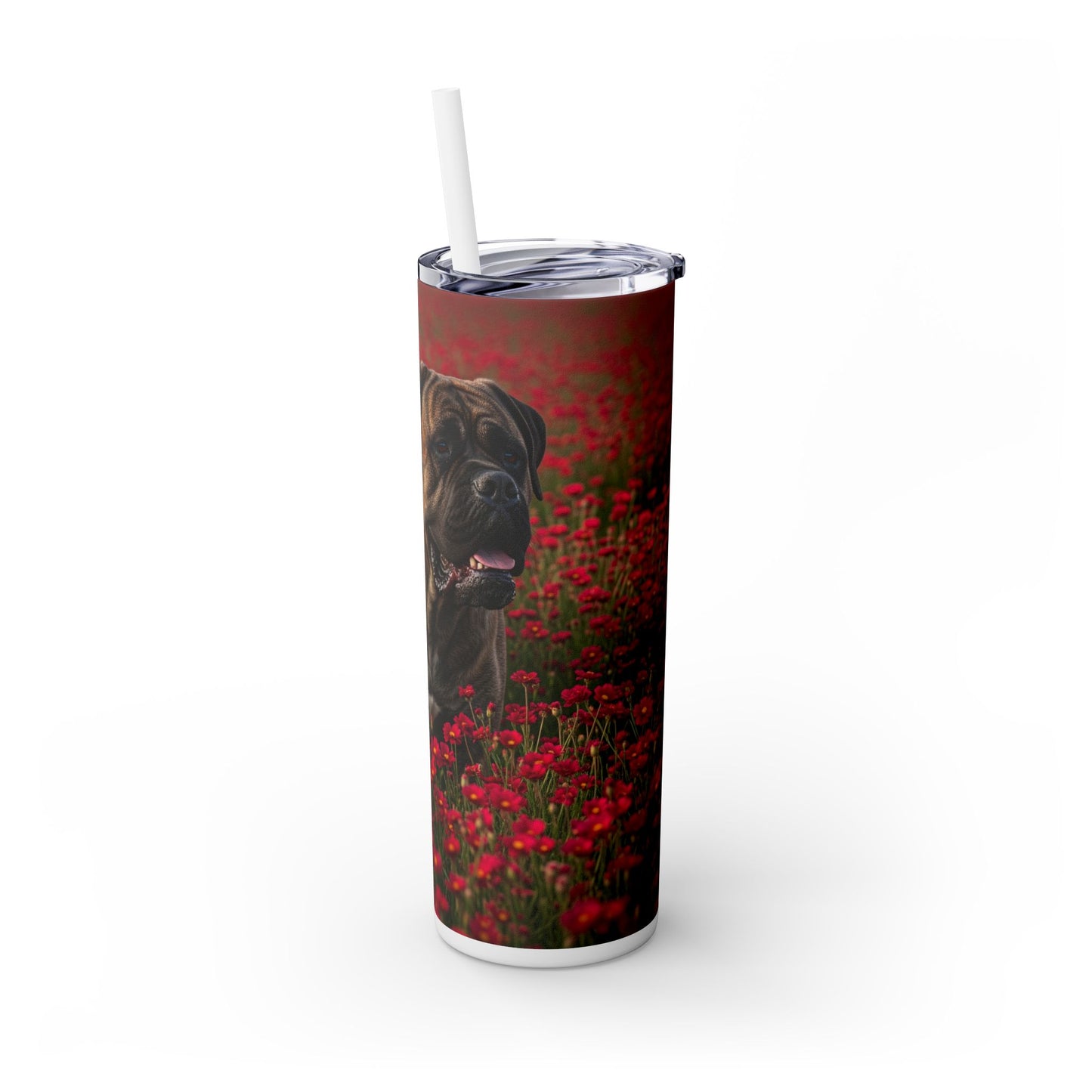 Bullmastiff Tumbler with Straw, 20oz