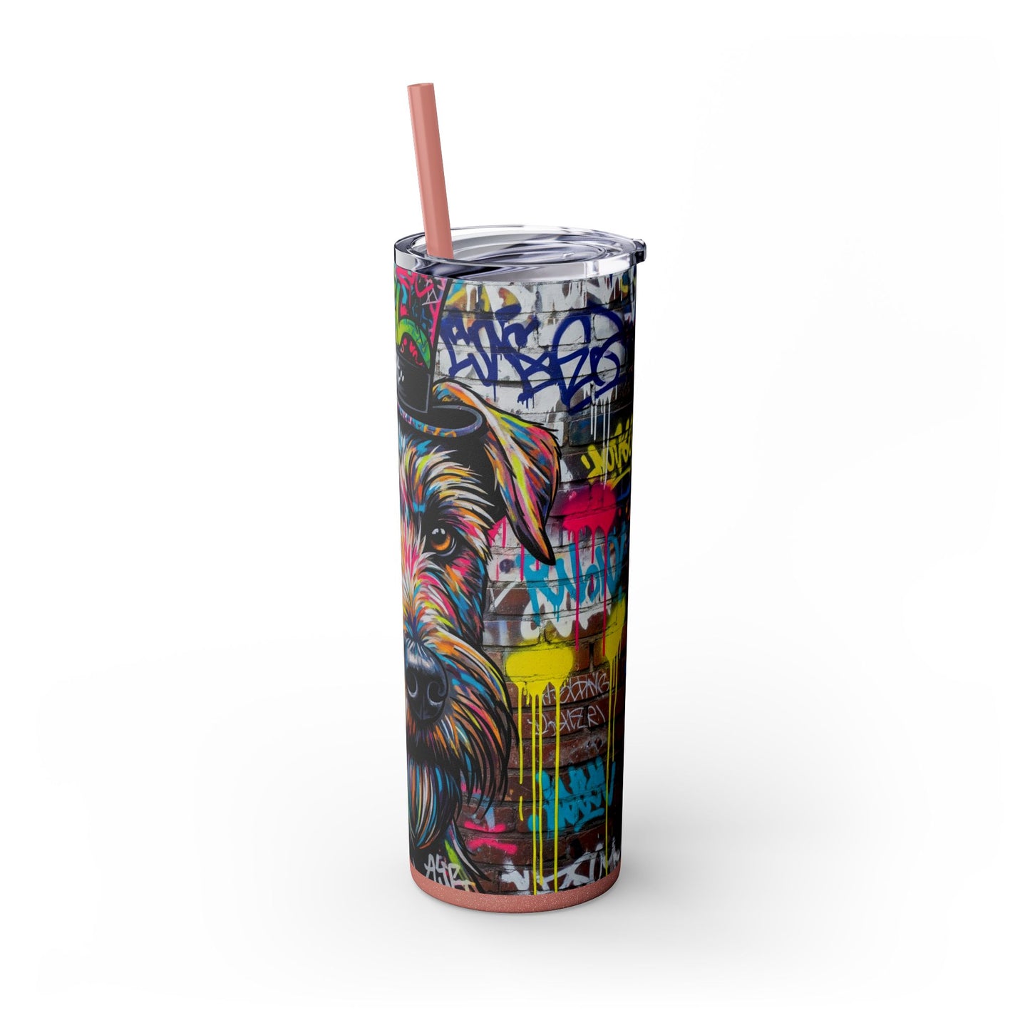Teddy Roosevelt Terrier Tumbler with Straw, 20oz