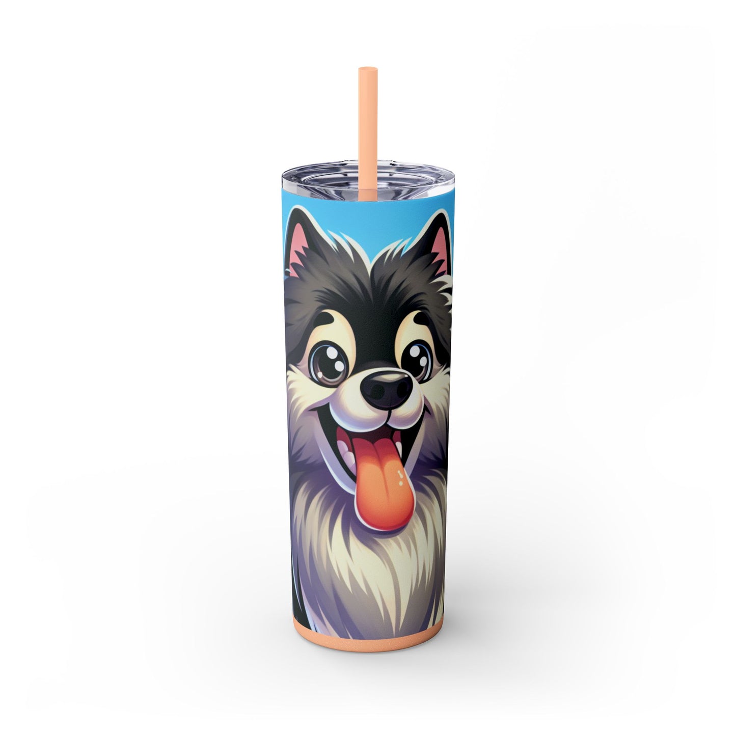 Keeshond Tumbler with Straw, 20oz