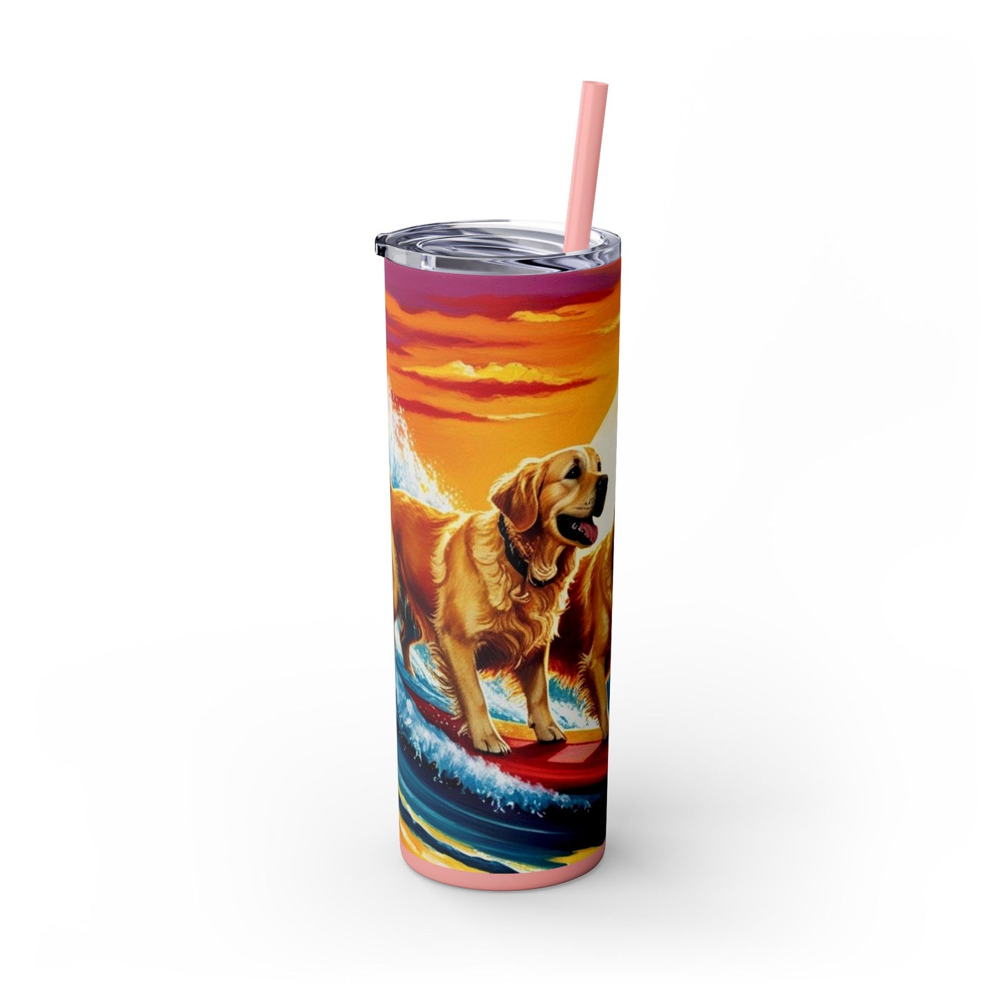 Surf Dogs Tumbler with Straw, 20oz