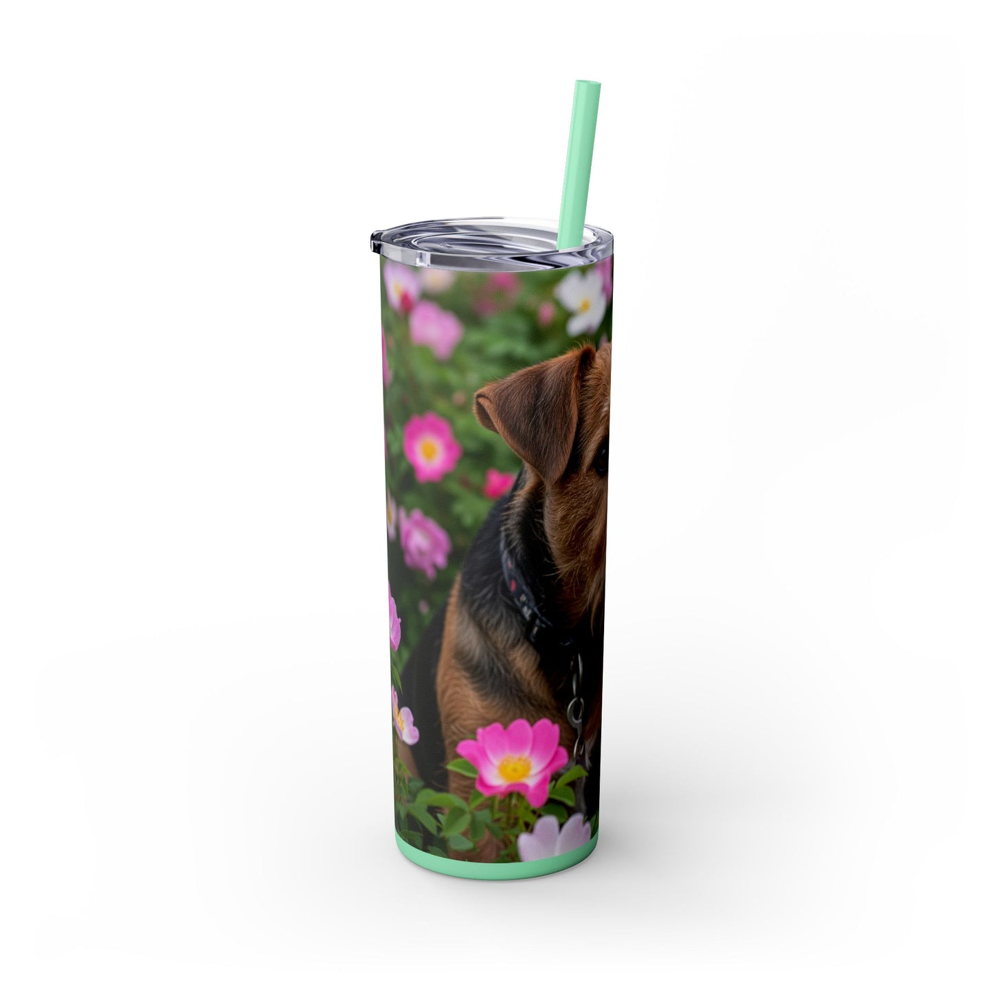 Teddy Roosevelt Terrier Tumbler with Straw, 20oz