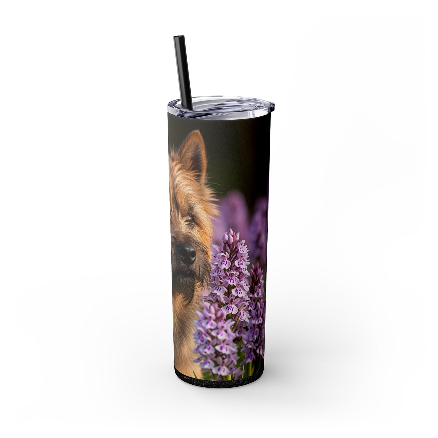 Cairn Terrier Skinny Tumbler with Straw, 20oz