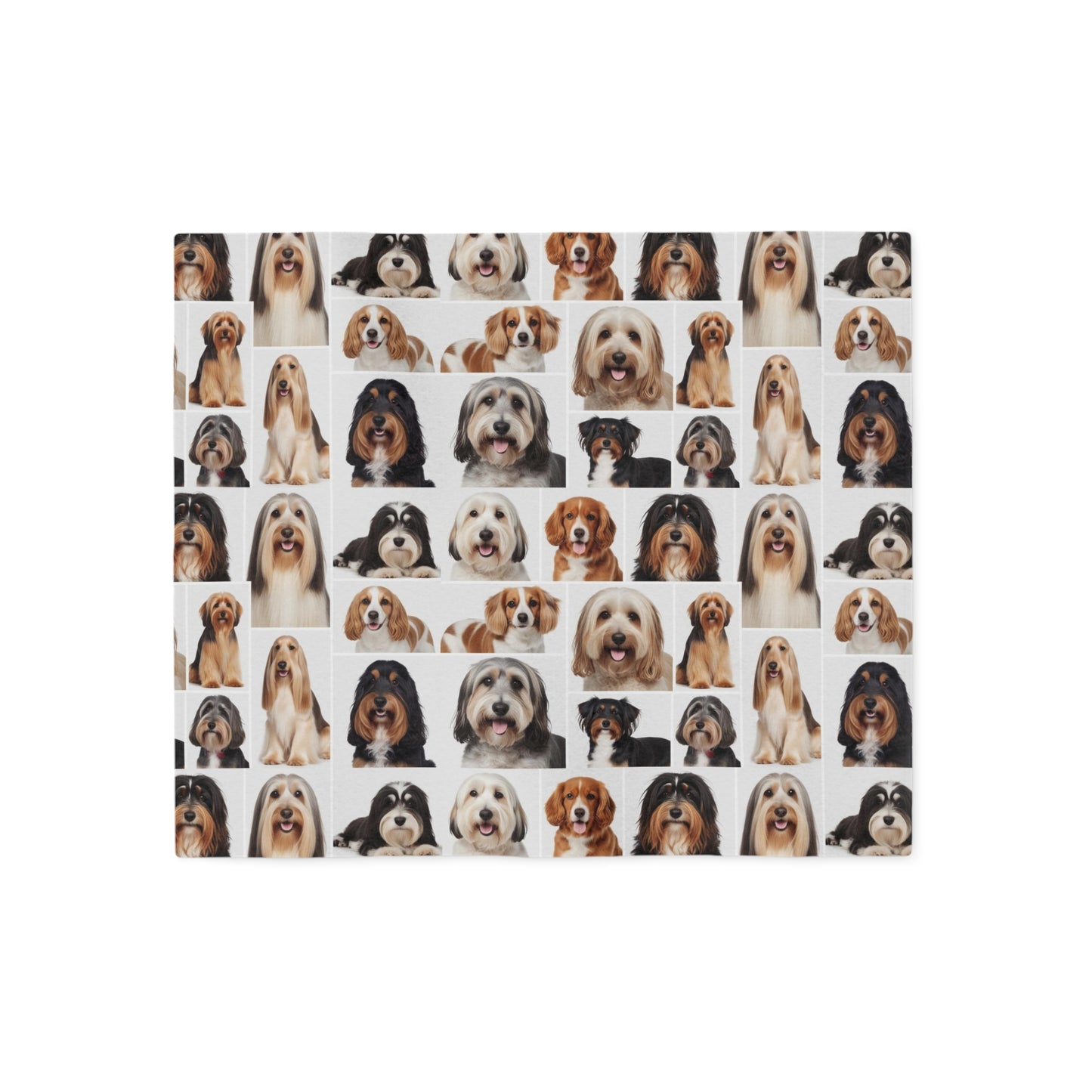 Longhaired Dogs Sweatshirt Blanket