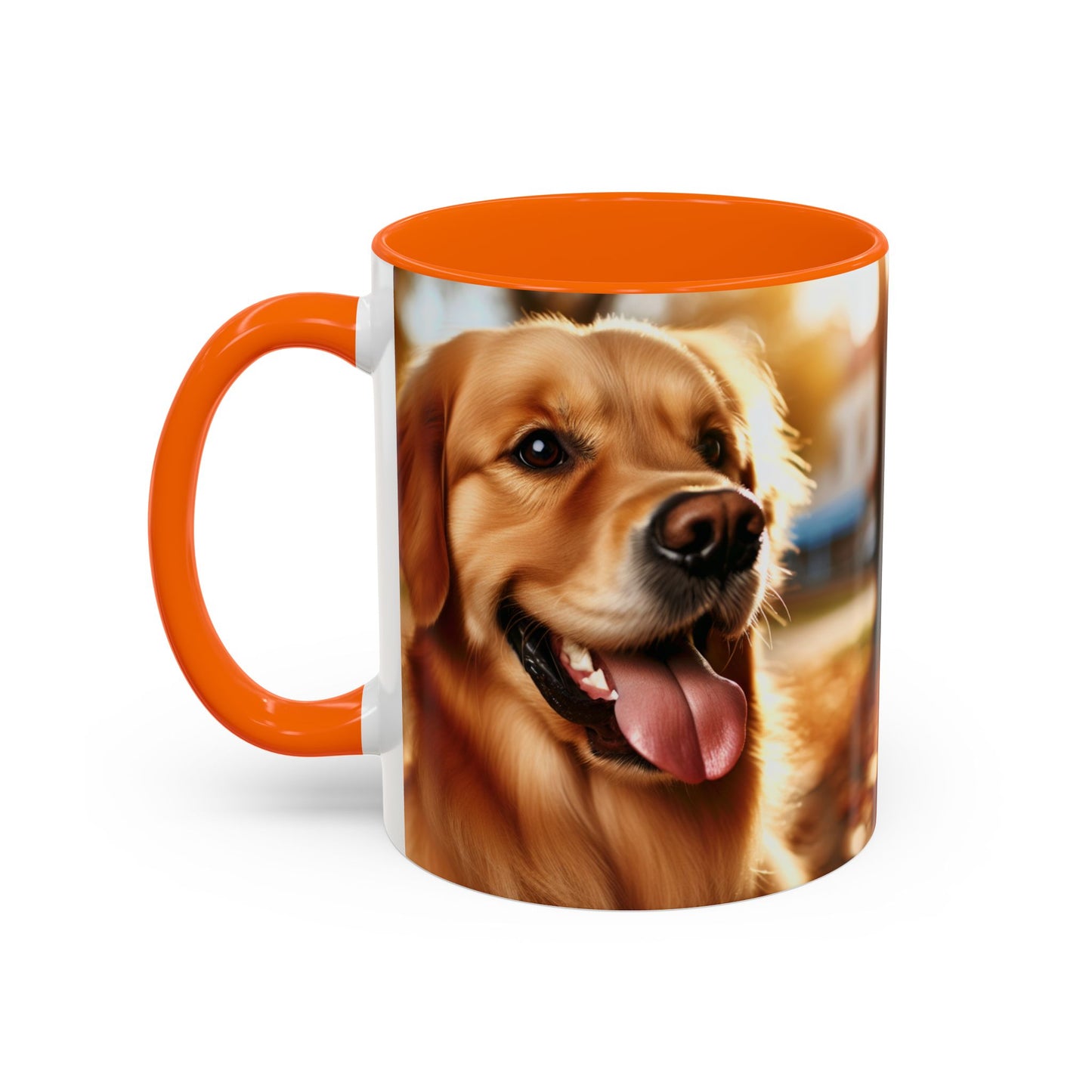 Golden Retriever Accent Coffee Mug - Perfect Gift for Dog Lovers
