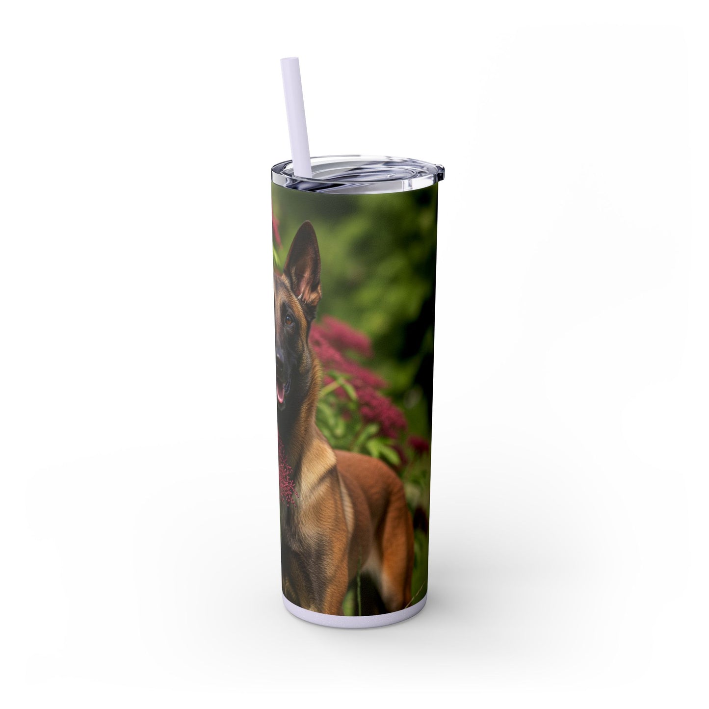 Belgian Shepherd Dog Malinois Tumbler with Straw, 20oz