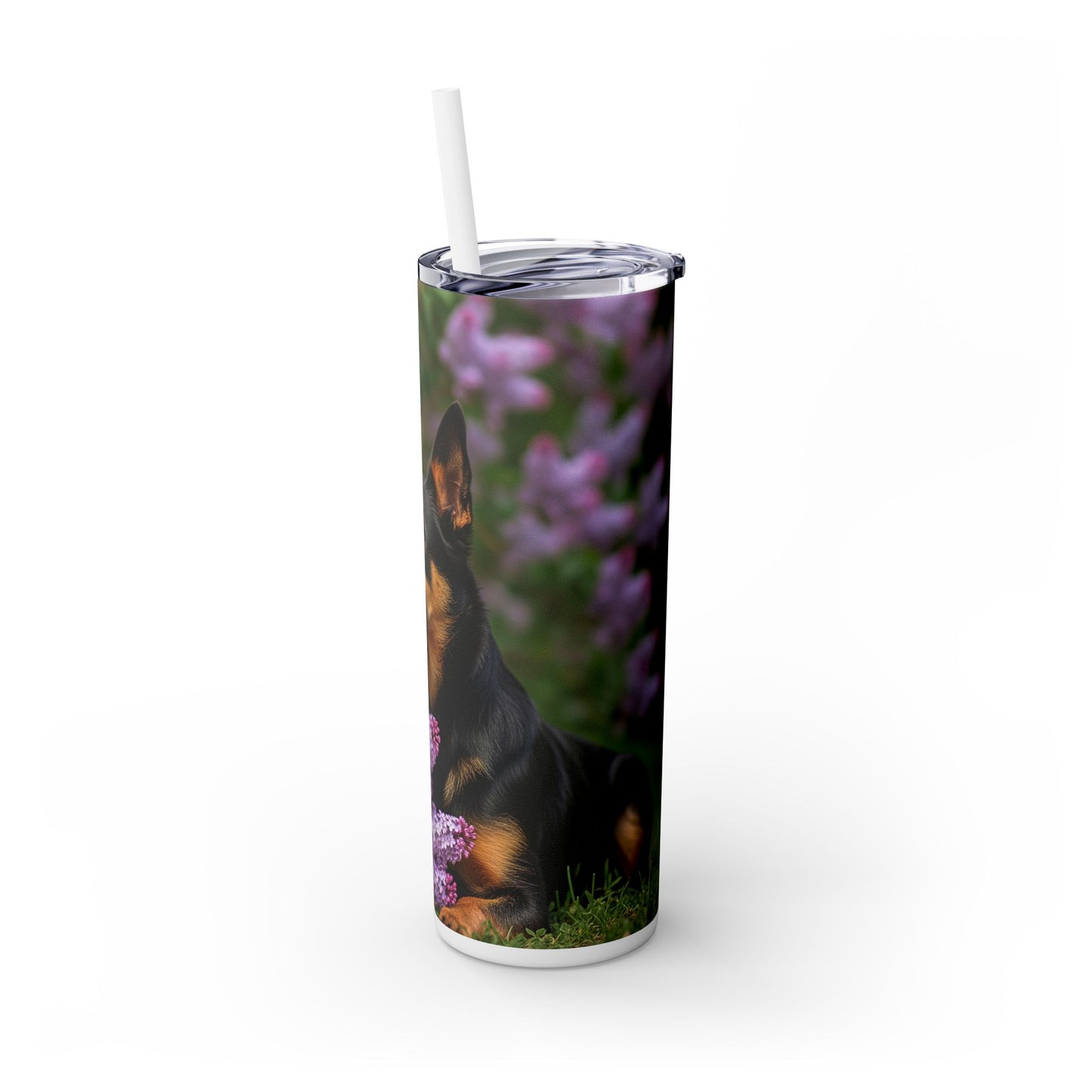 Mudi Skinny Tumbler with Straw, 20oz