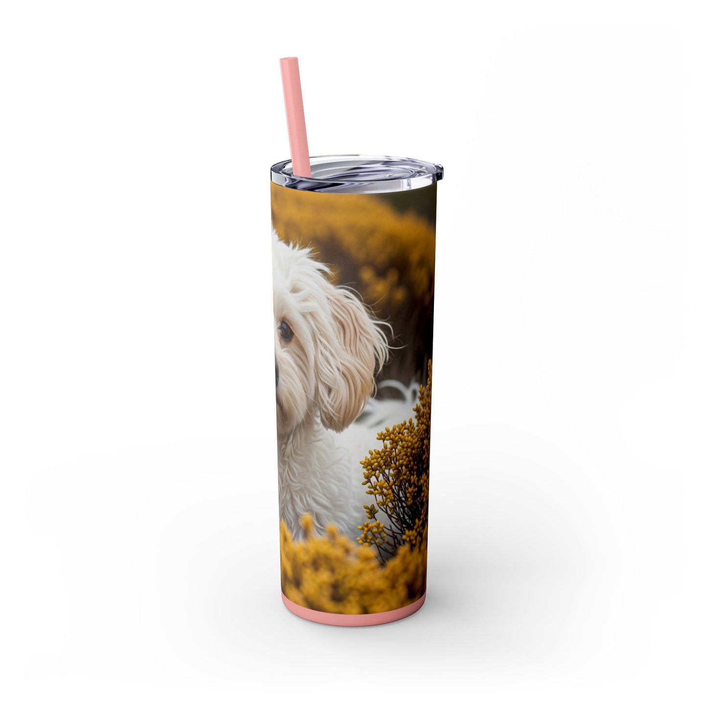 Maltipoo Tumbler with Straw, 20oz