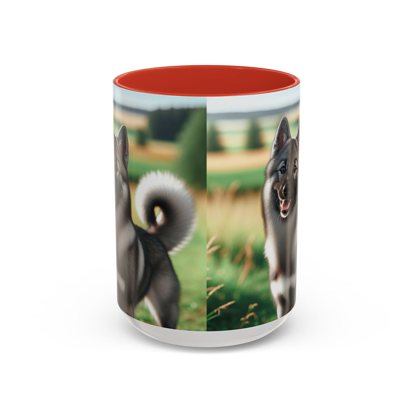 Norwegian Elkhound Accent Coffee Mug - Perfect Gift for Dog Lovers