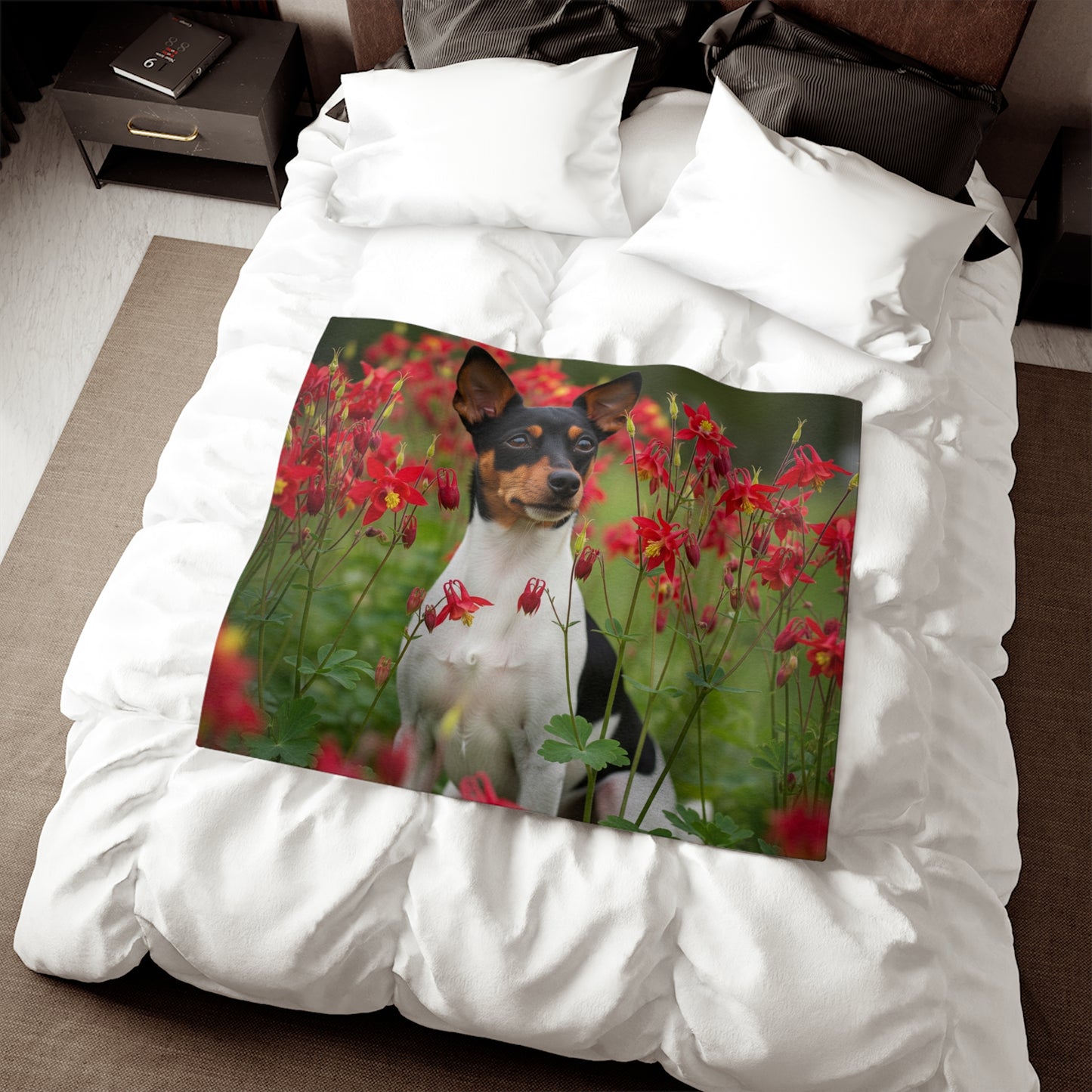 Toy Fox Terrier Sweatshirt Blanket