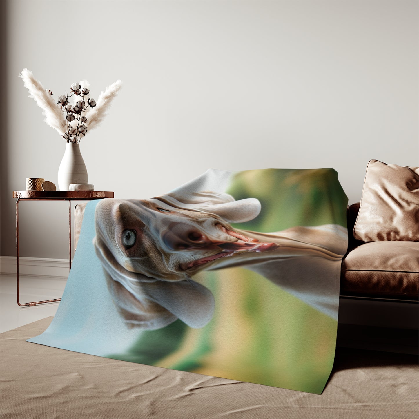 Weimaraner Sweatshirt Blanket
