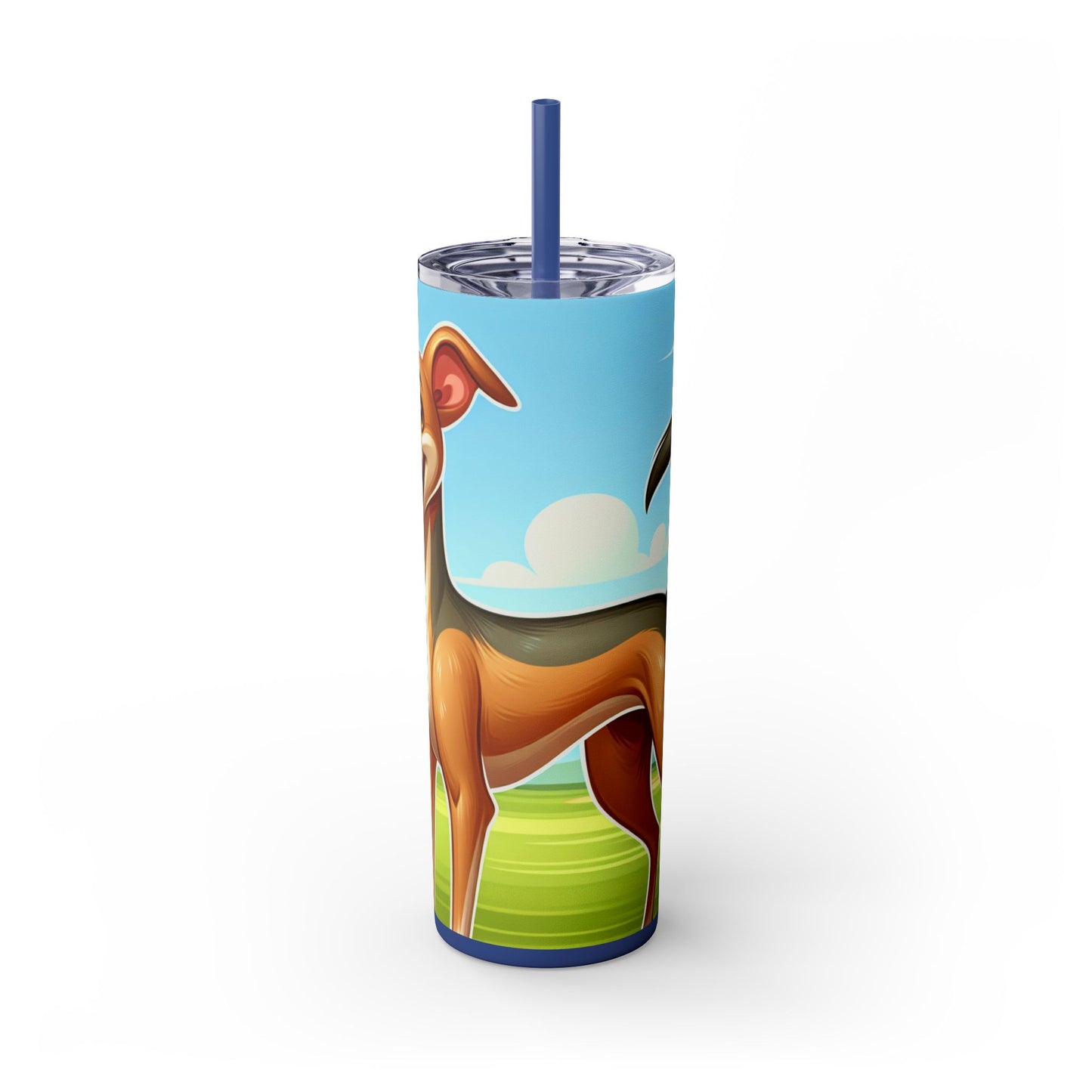 Azawakh Tumbler with Straw, 20oz