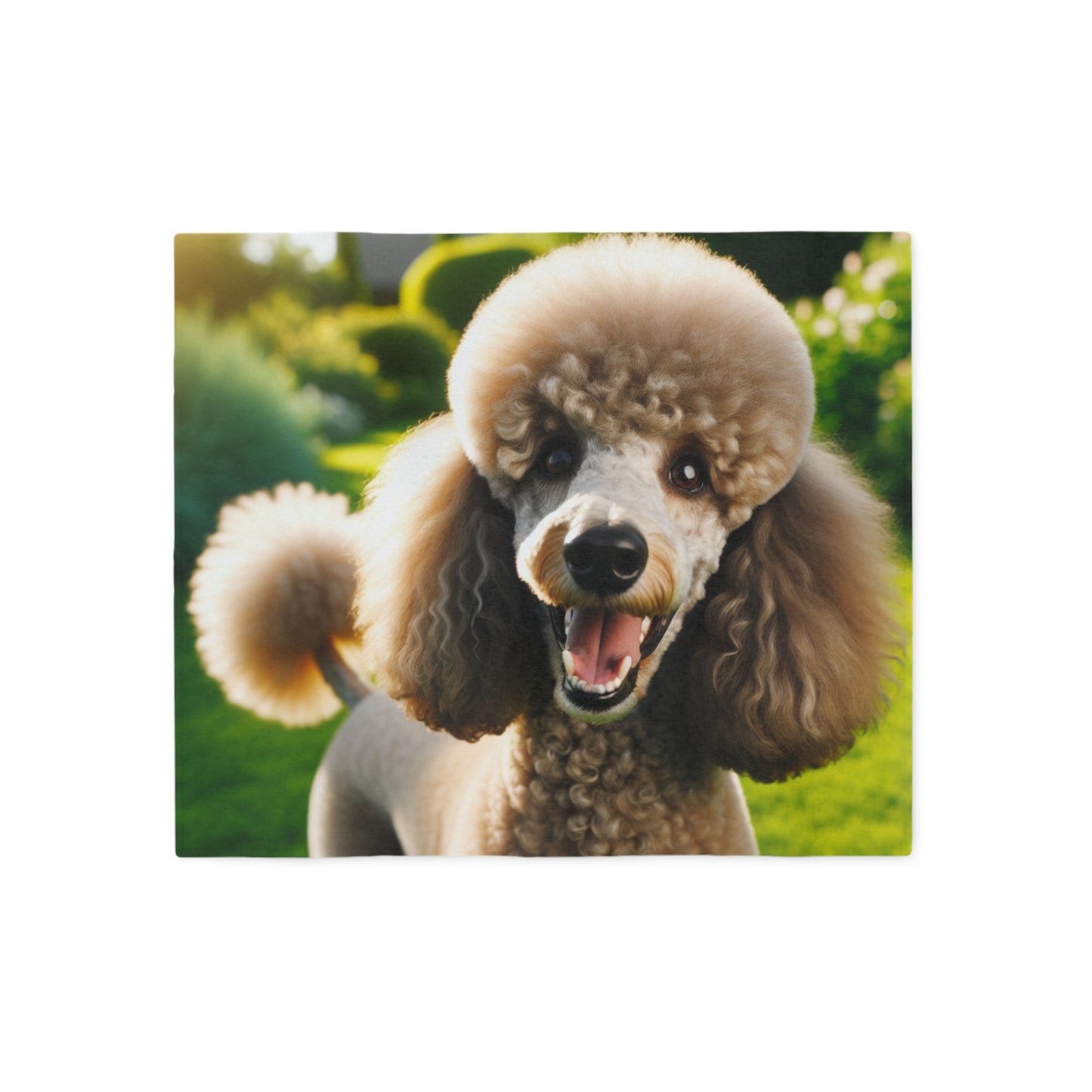 Standard Poodle Sweatshirt Blanket