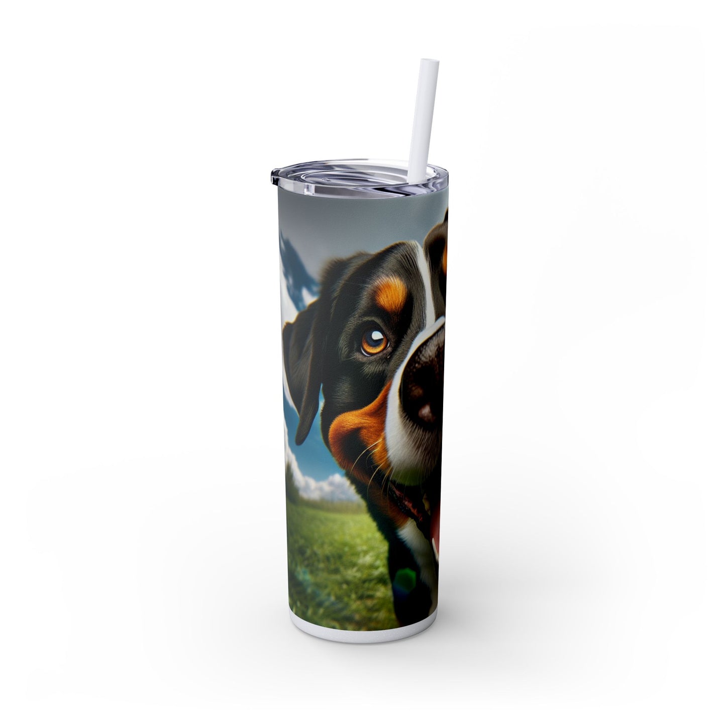 Greater Swiss Mountain Dog Tumbler with Straw, 20oz