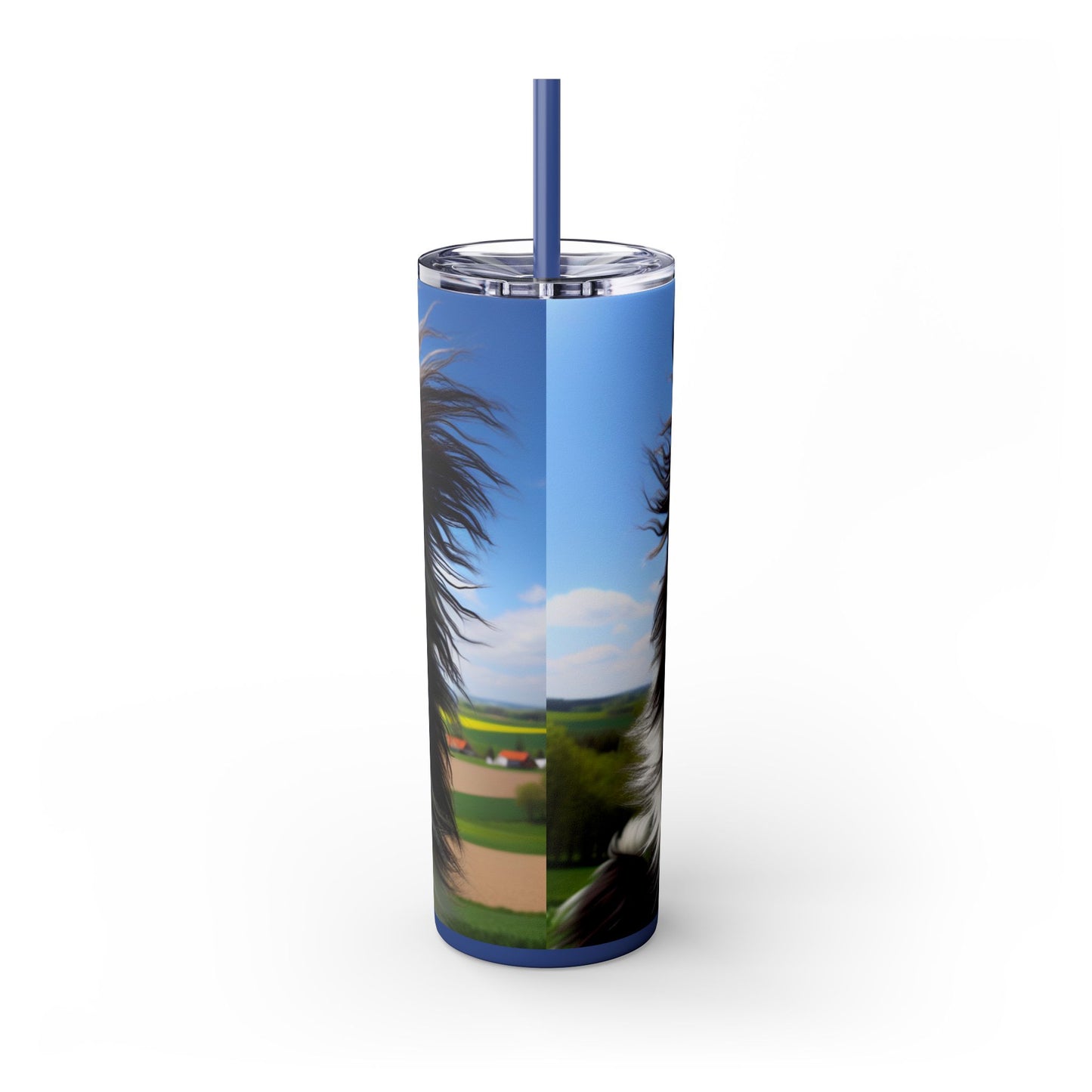 Portuguese Sheepdog Tumbler with Straw, 20oz