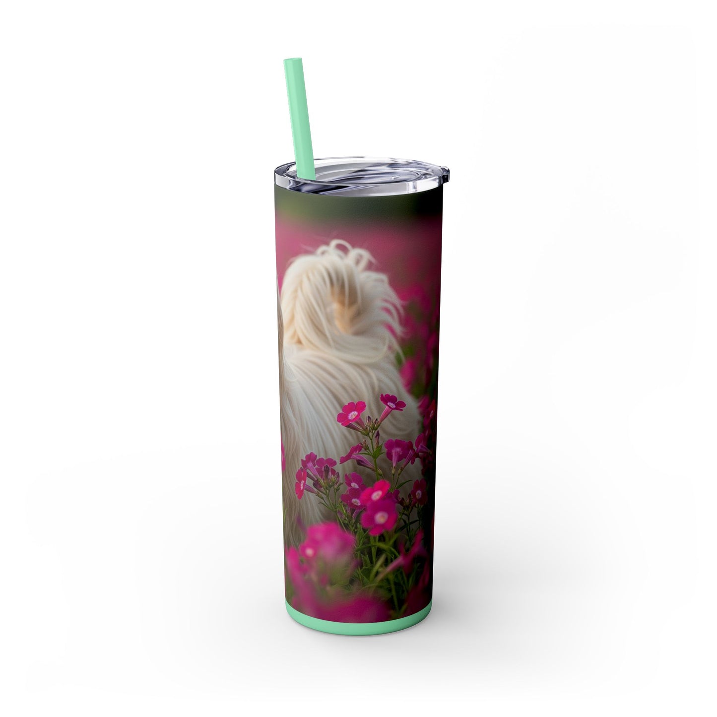 Tibetan Terrier Tumbler with Straw, 20oz