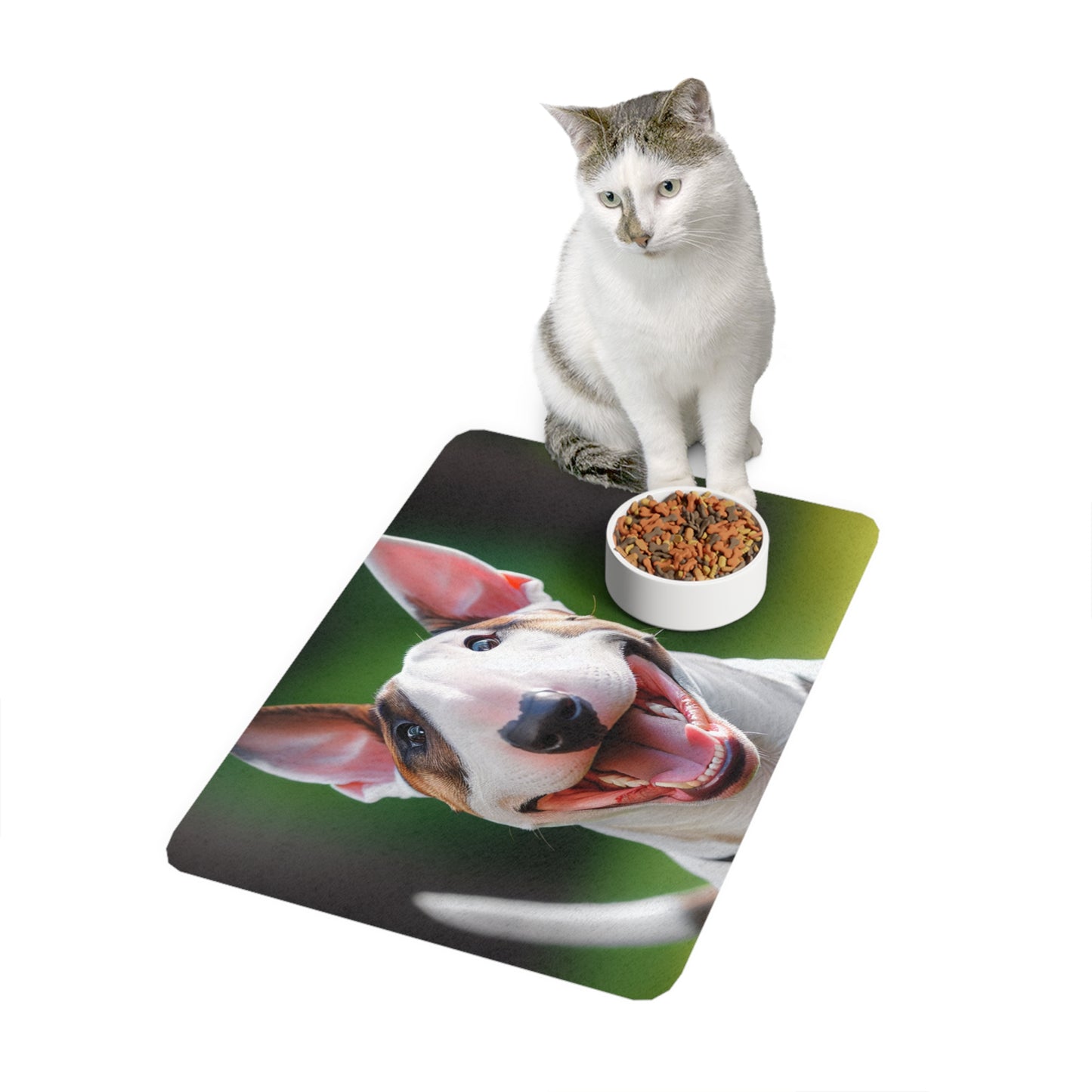 Pet Food Mat (12x18) - Bull Terrier