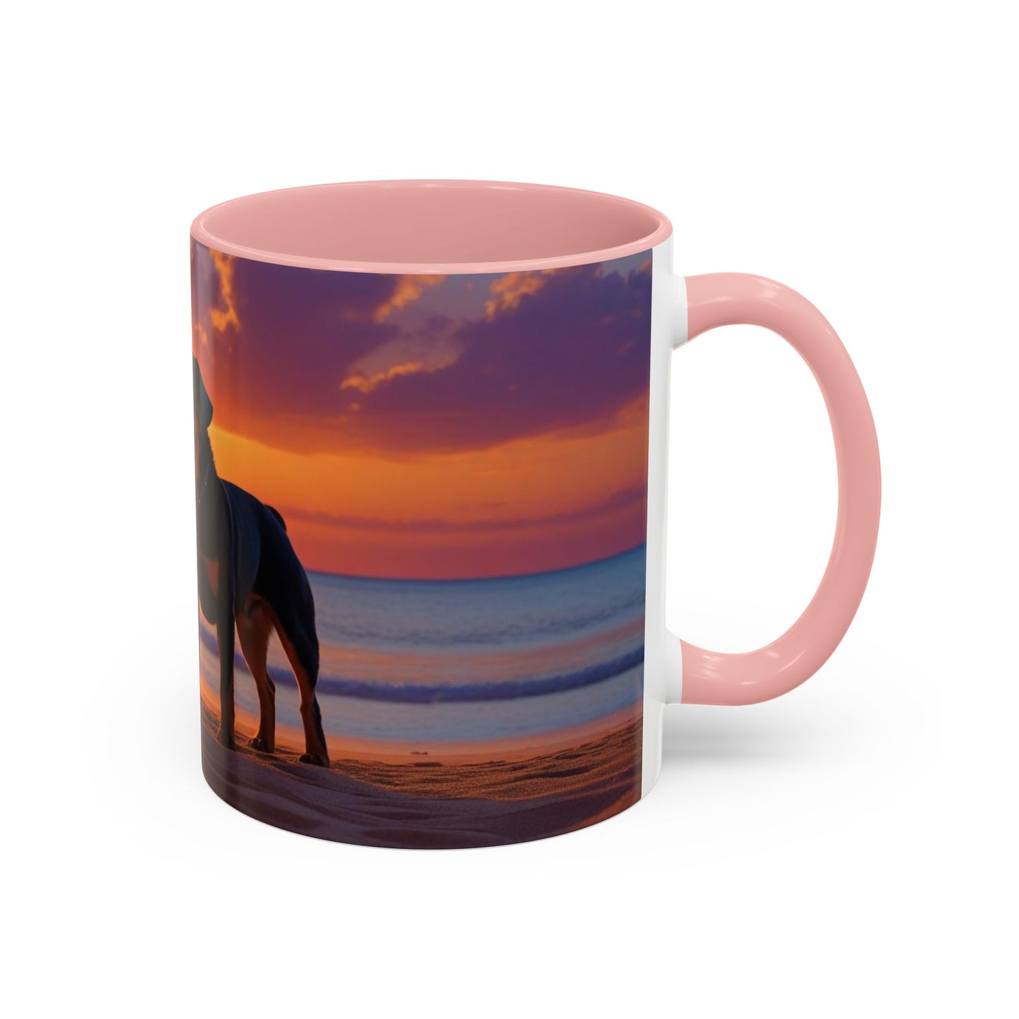 Rottweiler Love Accent Coffee Mug - Perfect Gift for Dog Lovers