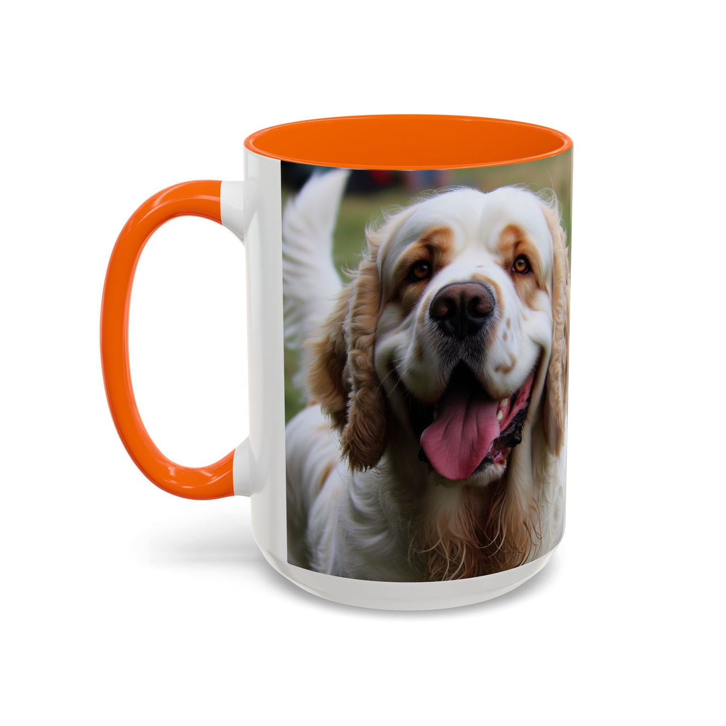 Clumber Spaniel Accent Coffee Mug - Perfect Gift for Dog Lovers