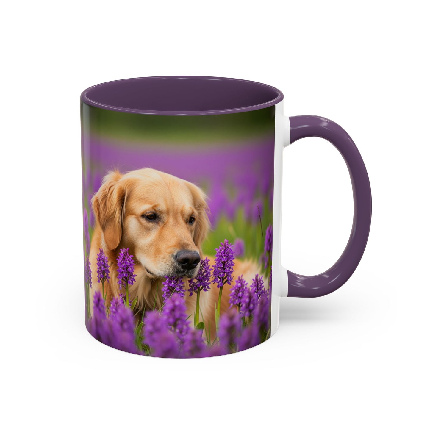 Golden Retriever Accent Coffee Mug - Perfect Gift for Dog Lovers