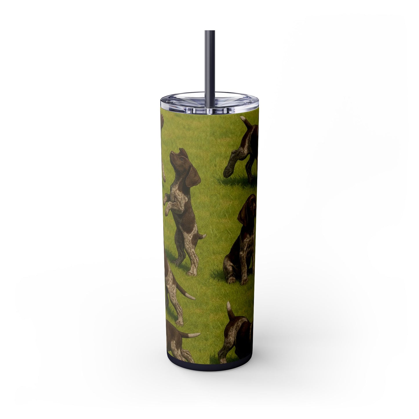 German Shorthaired Pointer puppies Tumbler with Straw, 20oz