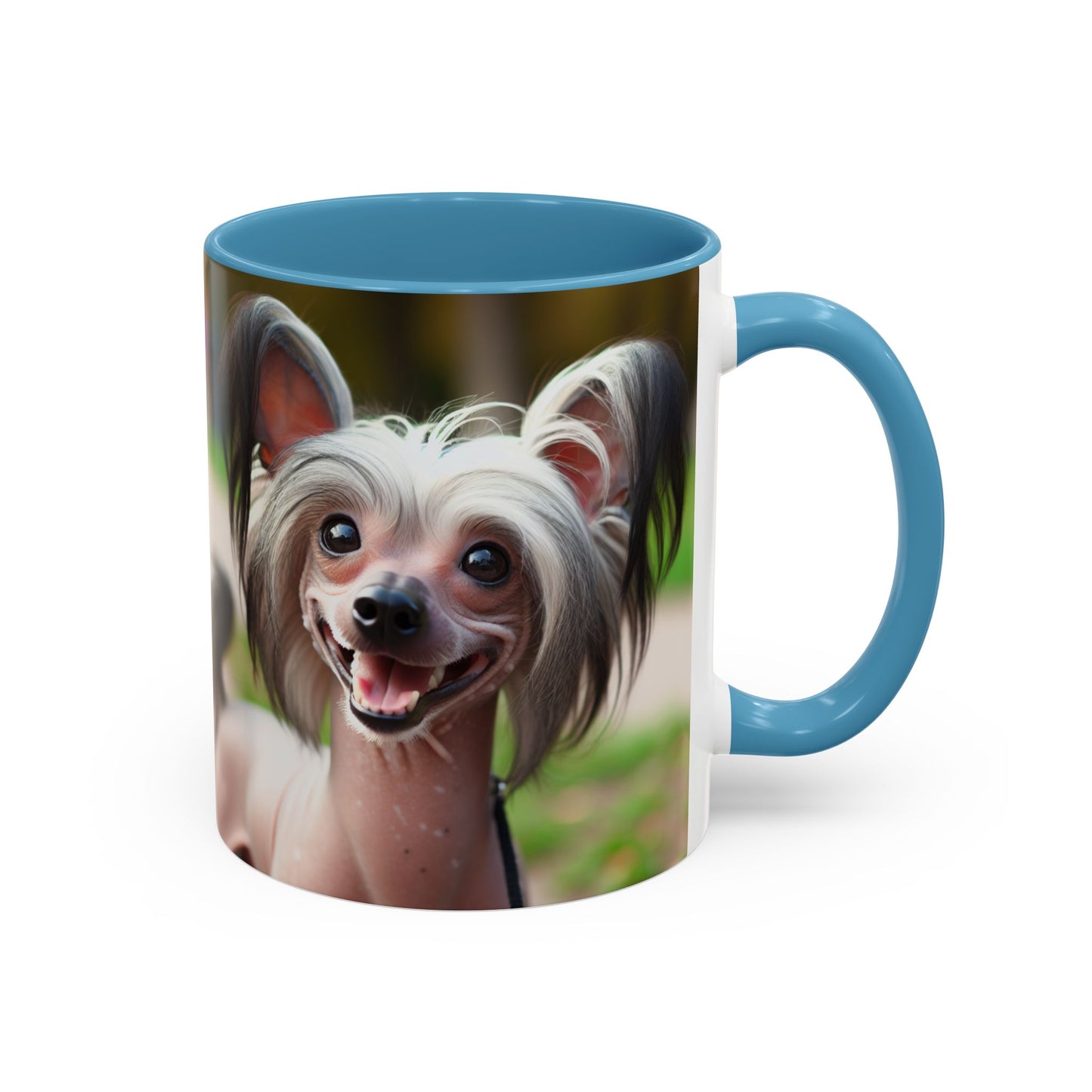 Chinese Crested Dog Accent Coffee Mug - Perfect Gift for Dog Lovers