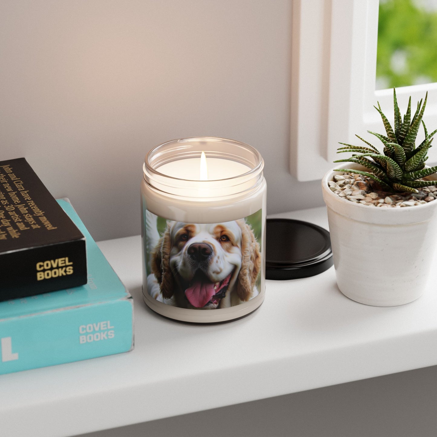 Bougie parfumée au soja Clumber Spaniel, 255 g
