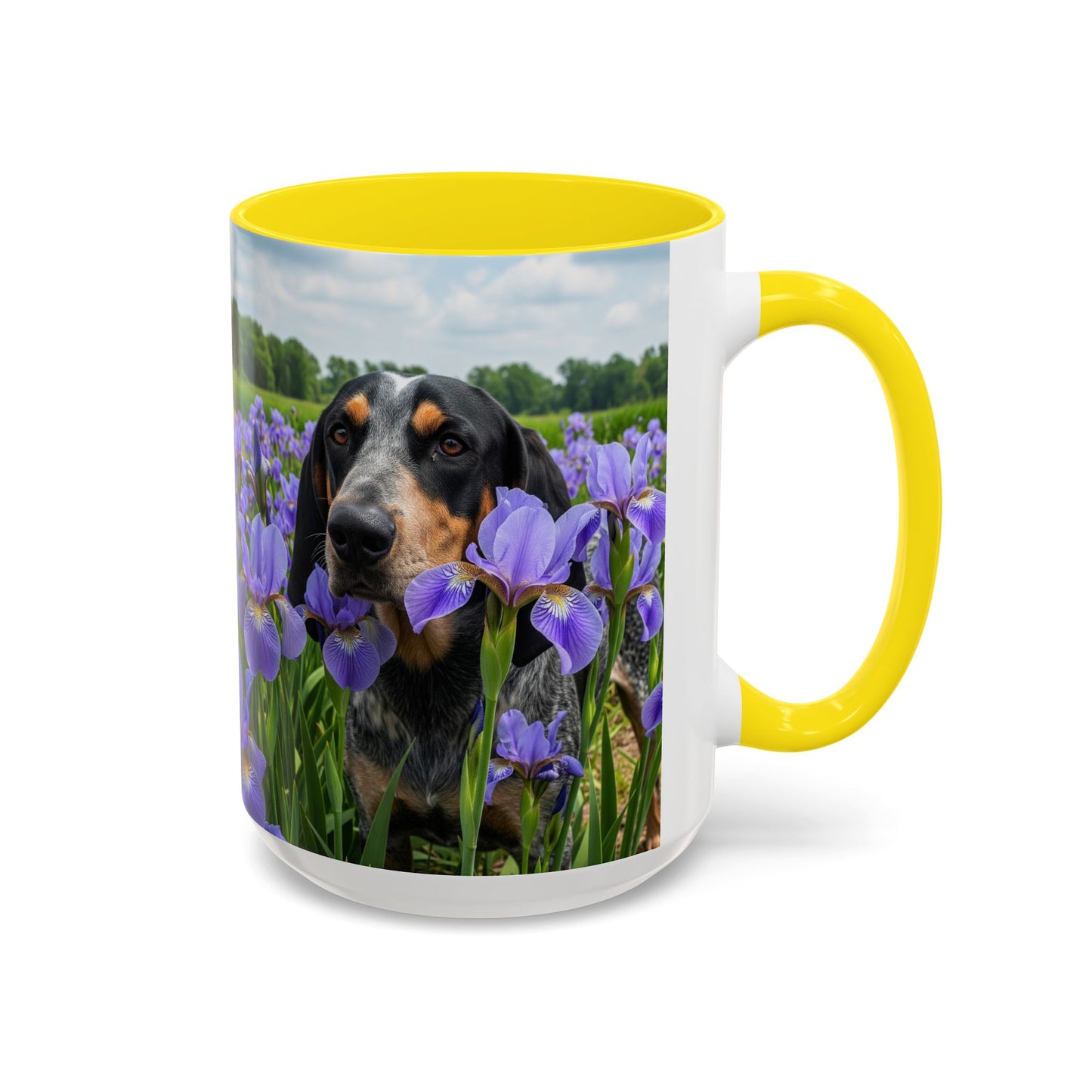 Bluetick Coonhound Accent Coffee Mug - Perfect Gift for Dog Lovers