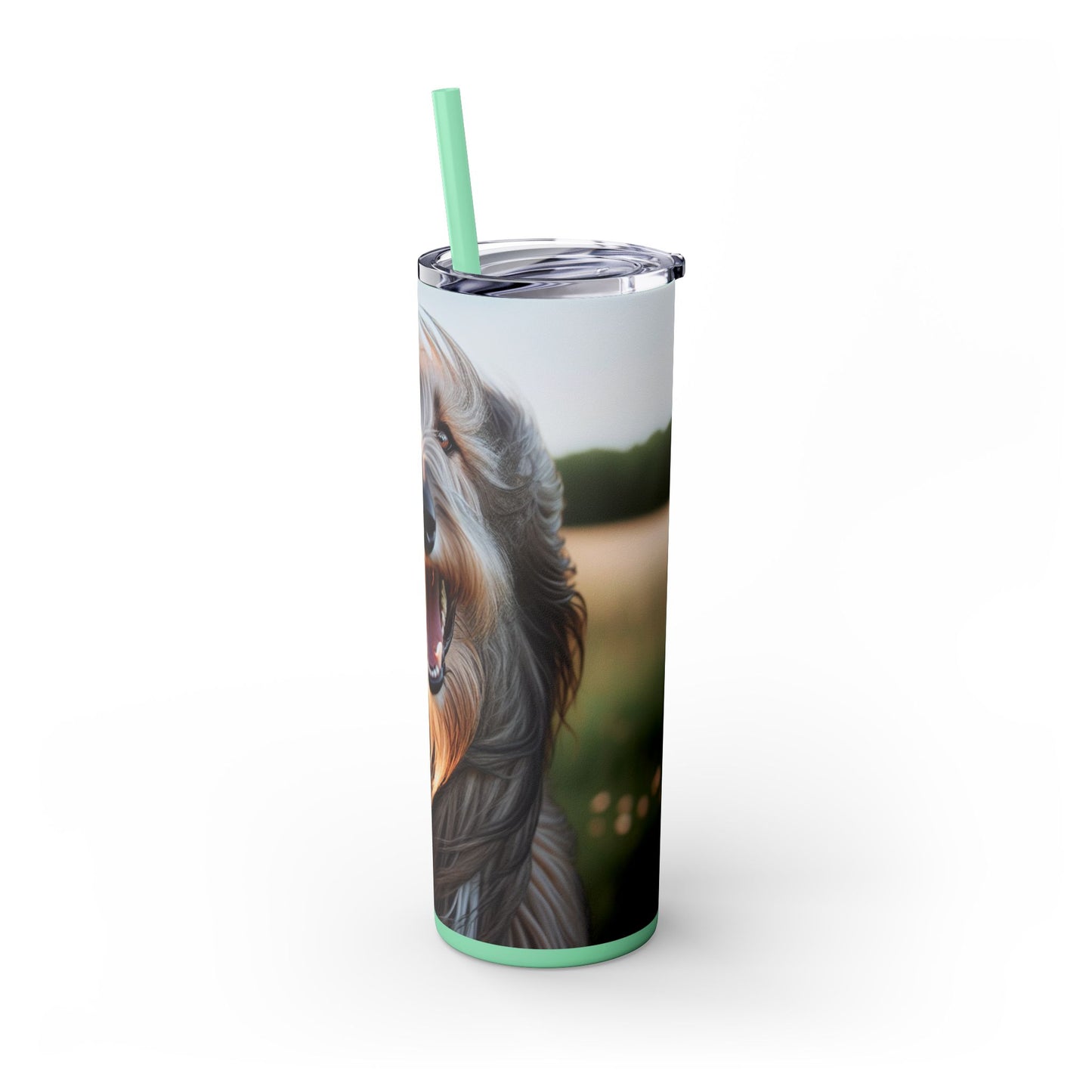 Scottish Deerhound Tumbler with Straw, 20oz