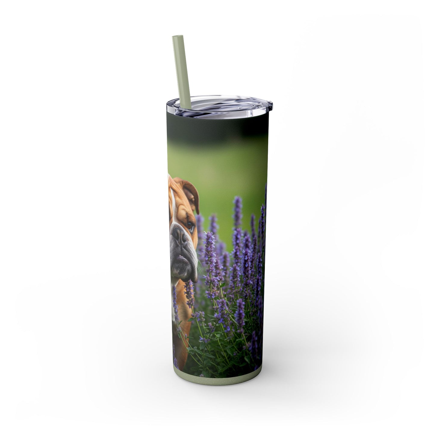 British Bulldog Tumbler with Straw, 20oz