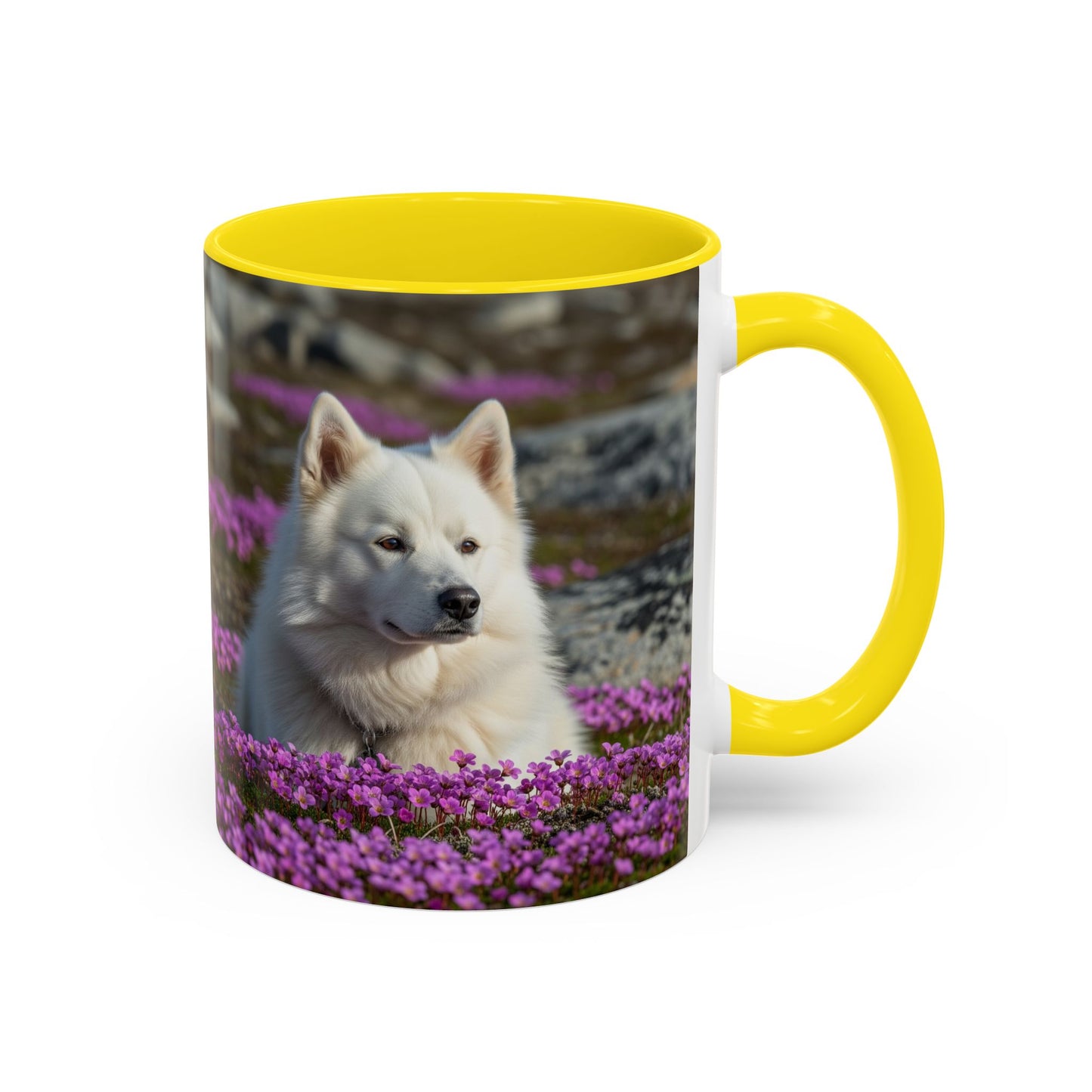 Canadian Eskimo Dog Accent Coffee Mug - Perfect Gift for Dog Lovers