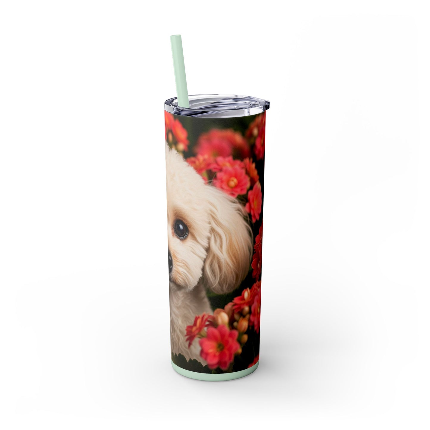 Miniature Poodle Tumbler with Straw, 20oz
