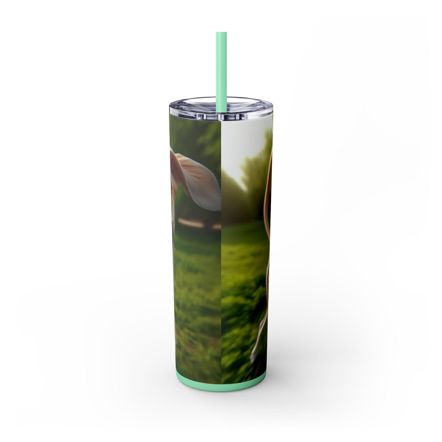 Sloughi Skinny Tumbler with Straw, 20oz