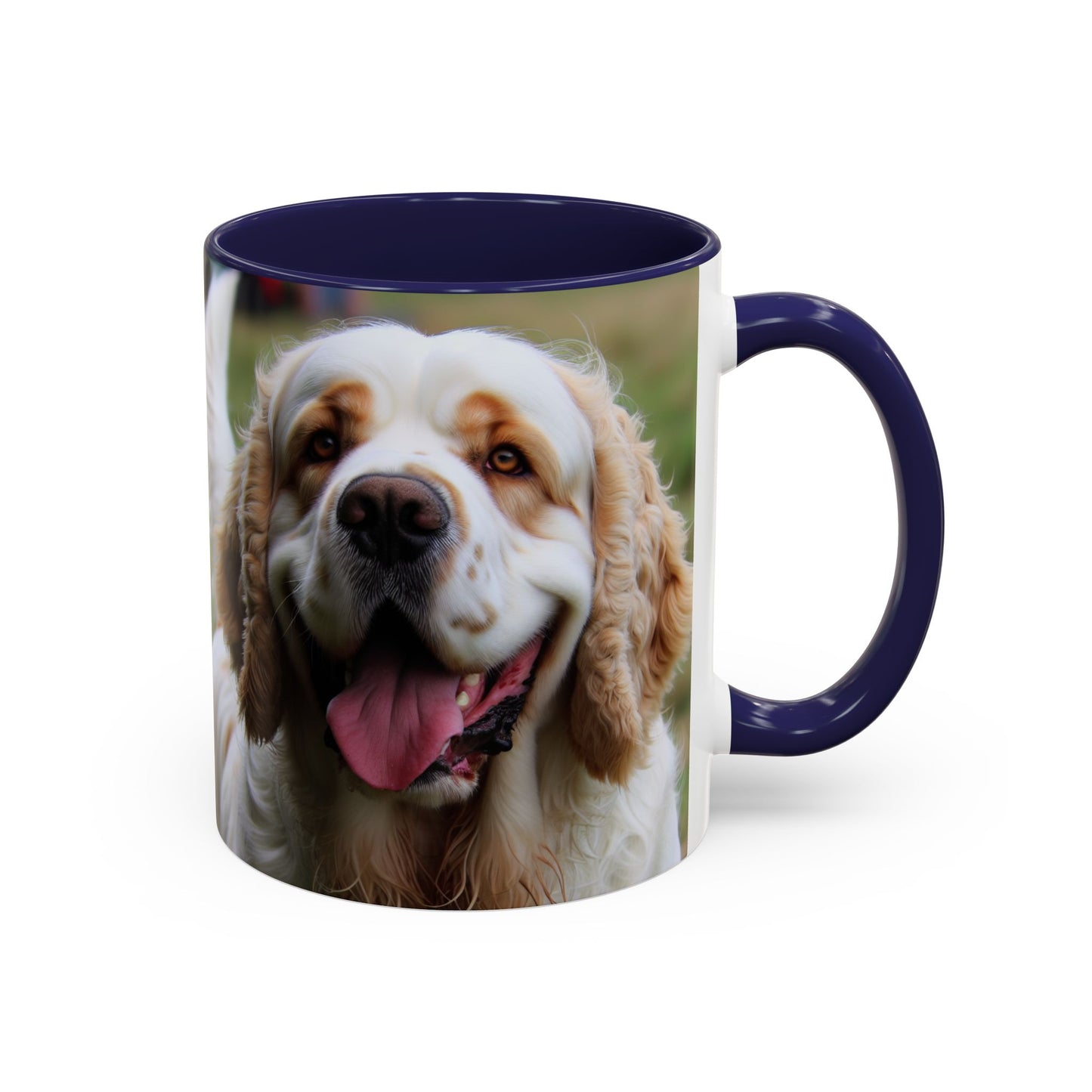 Clumber Spaniel Accent Coffee Mug - Perfect Gift for Dog Lovers