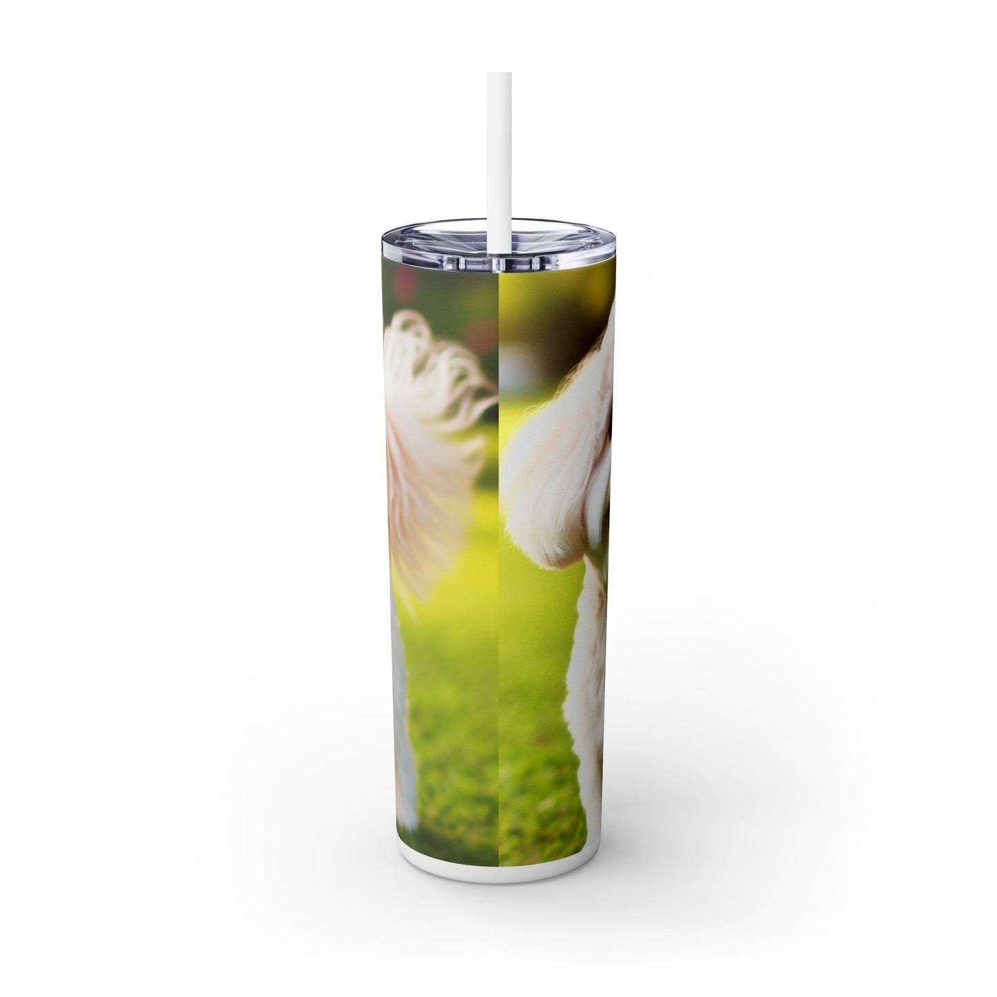 Maltipoo Tumbler with Straw, 20oz
