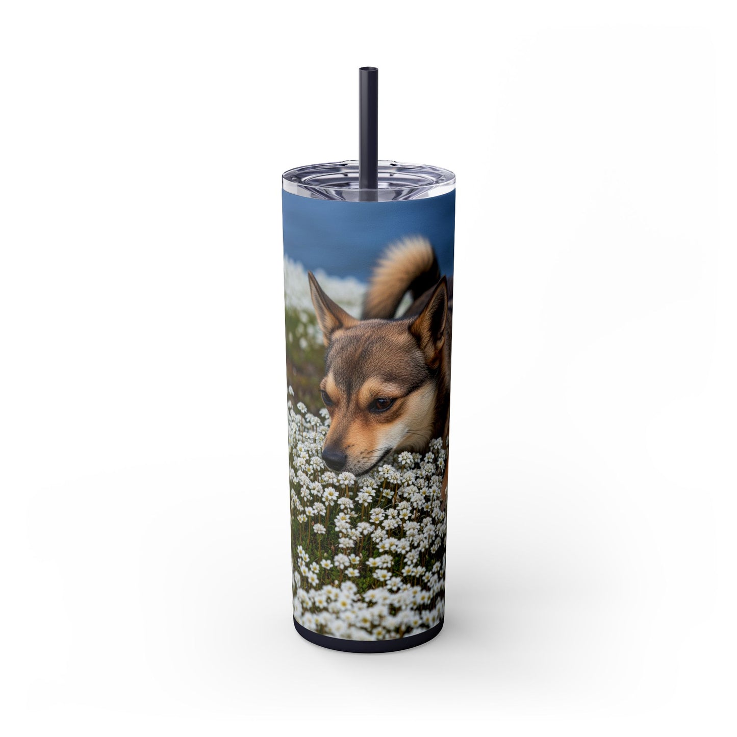 Norwegian Lundehund Tumbler with Straw, 20oz
