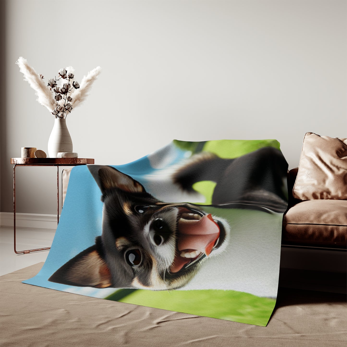 Japanese Terrier Sweatshirt Blanket