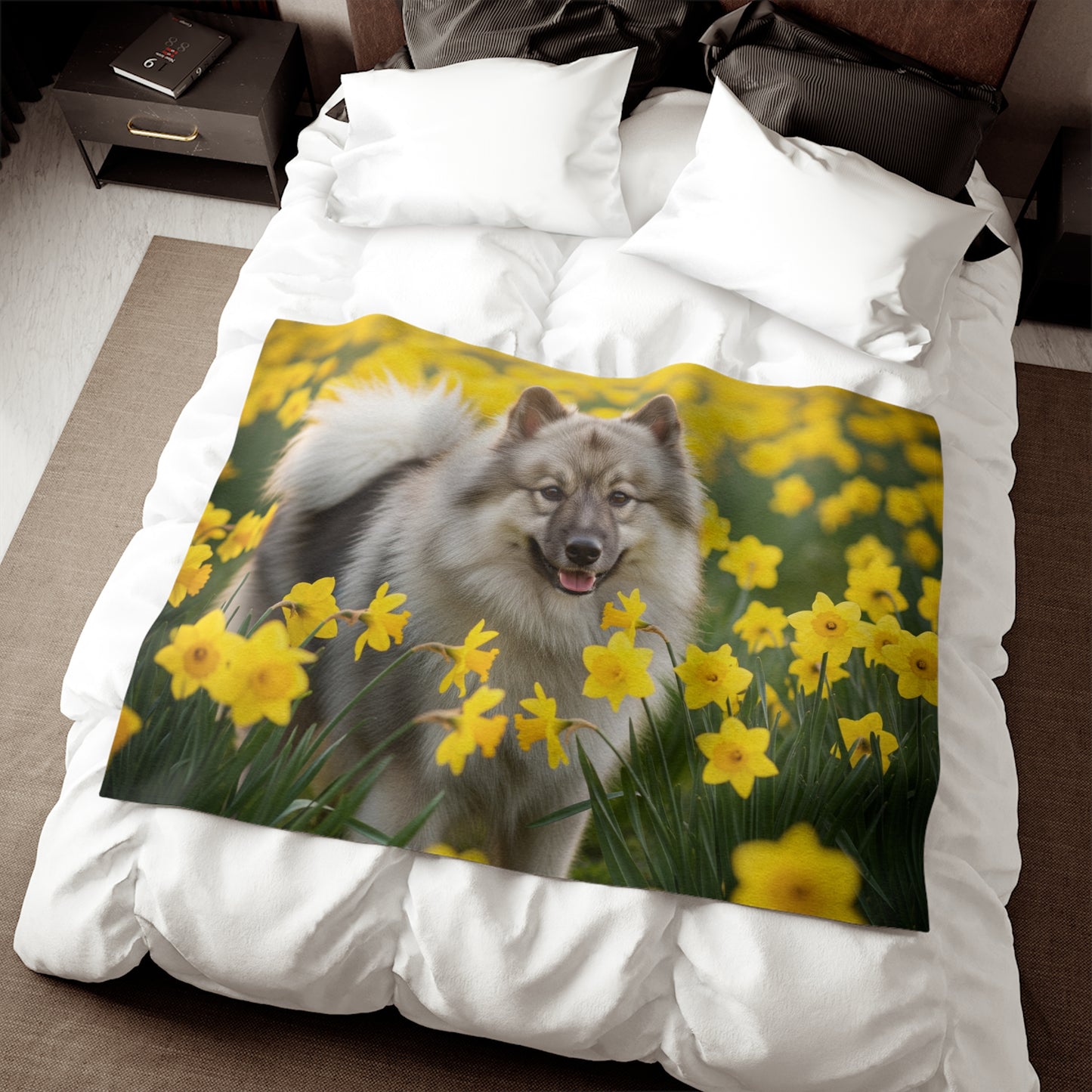 Manta de sudadera Keeshond