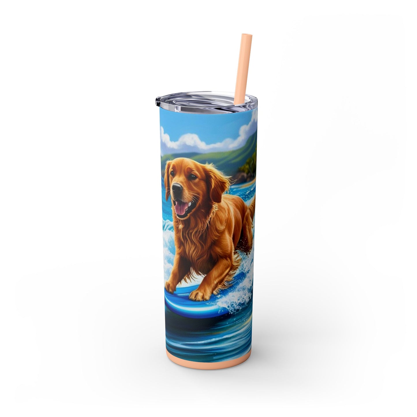 Surf Dogs Tumbler with Straw, 20oz