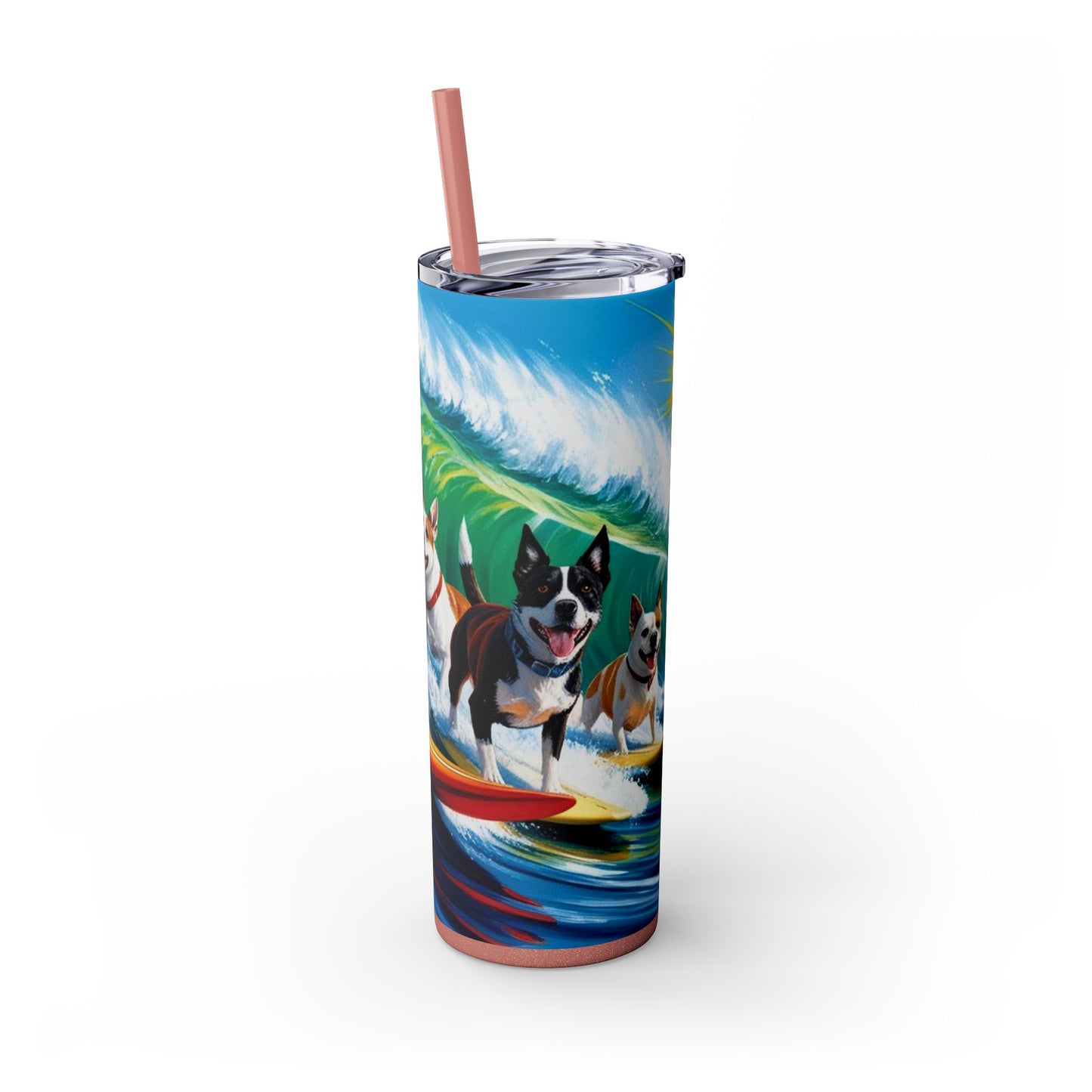 Surf Dogs Tumbler with Straw, 20oz