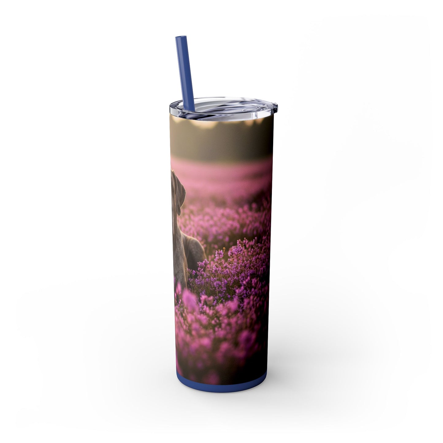 Great Dane Skinny Tumbler with Straw, 20oz