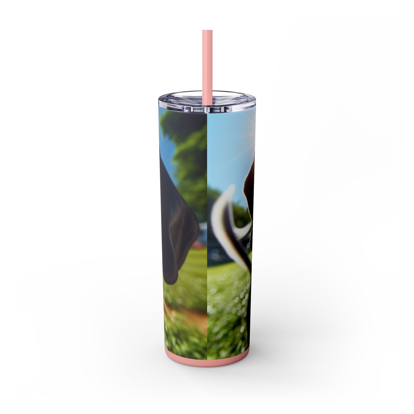 Bluetick Coonhound Tumbler with Straw, 20oz