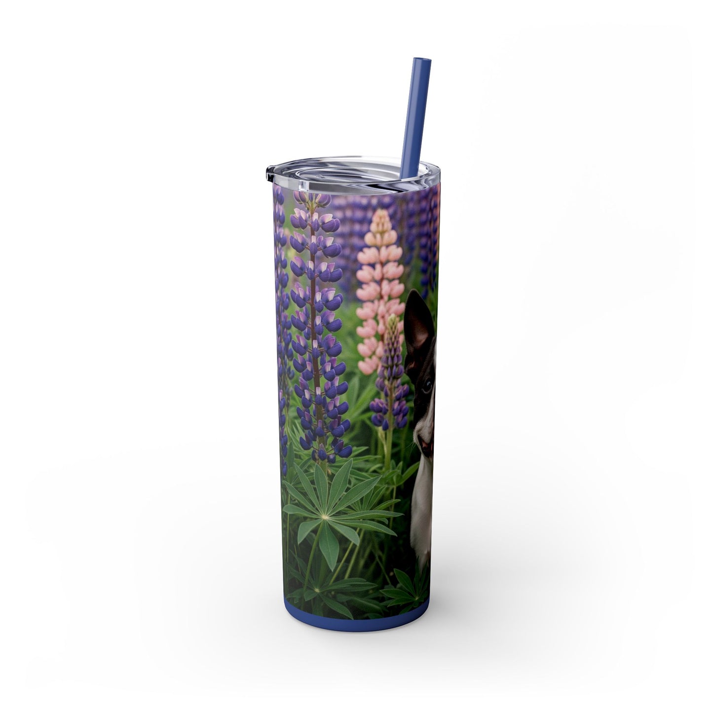 Boston Terrier Tumbler with Straw, 20oz