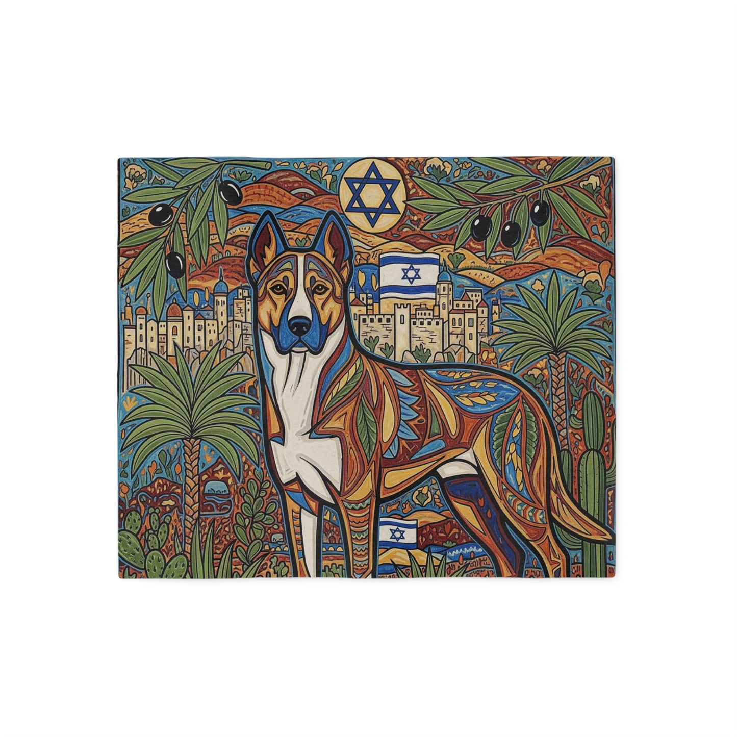 Canaan Dog Sweatshirt Blanket