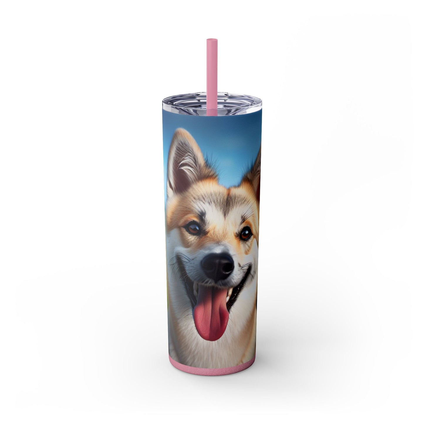 Canaan Dog Tumbler with Straw, 20oz