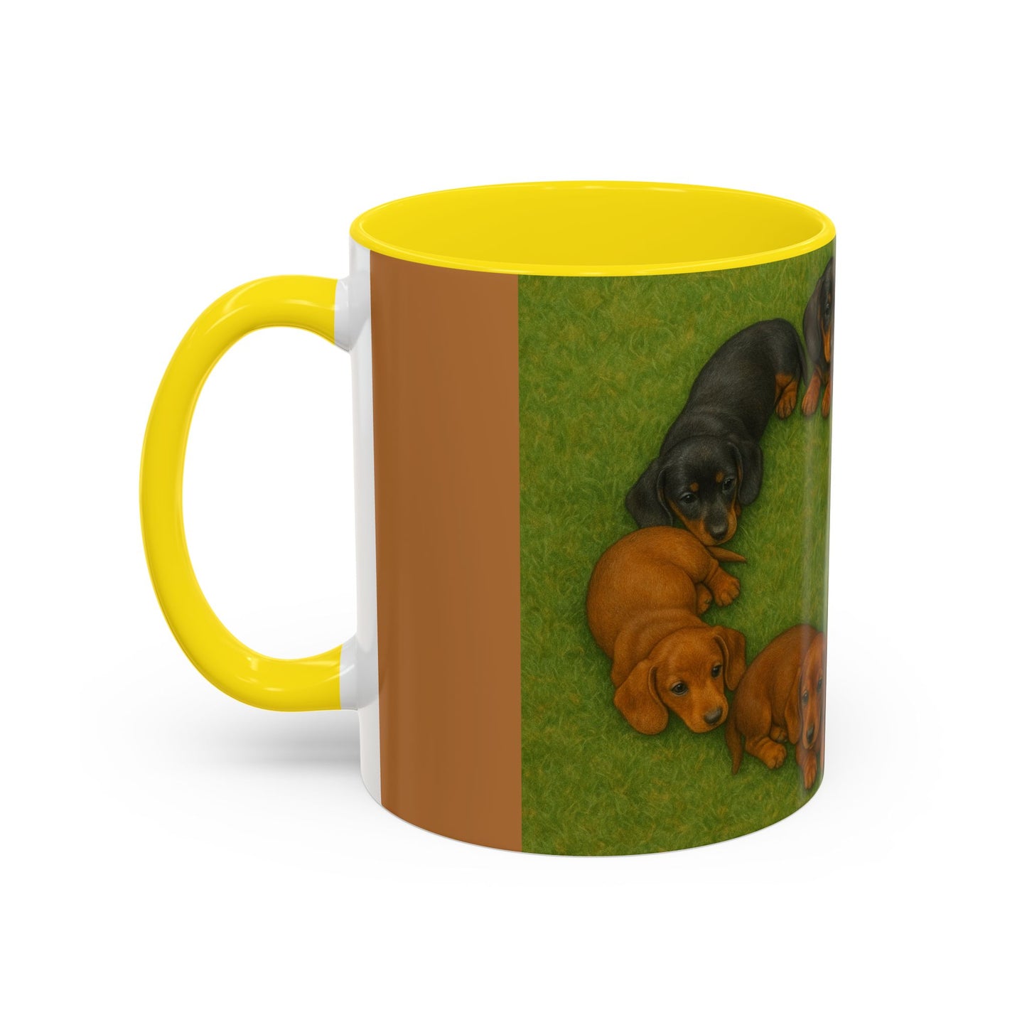 Dachshund puppies Accent Coffee Mug - Perfect Gift for Dog Lovers