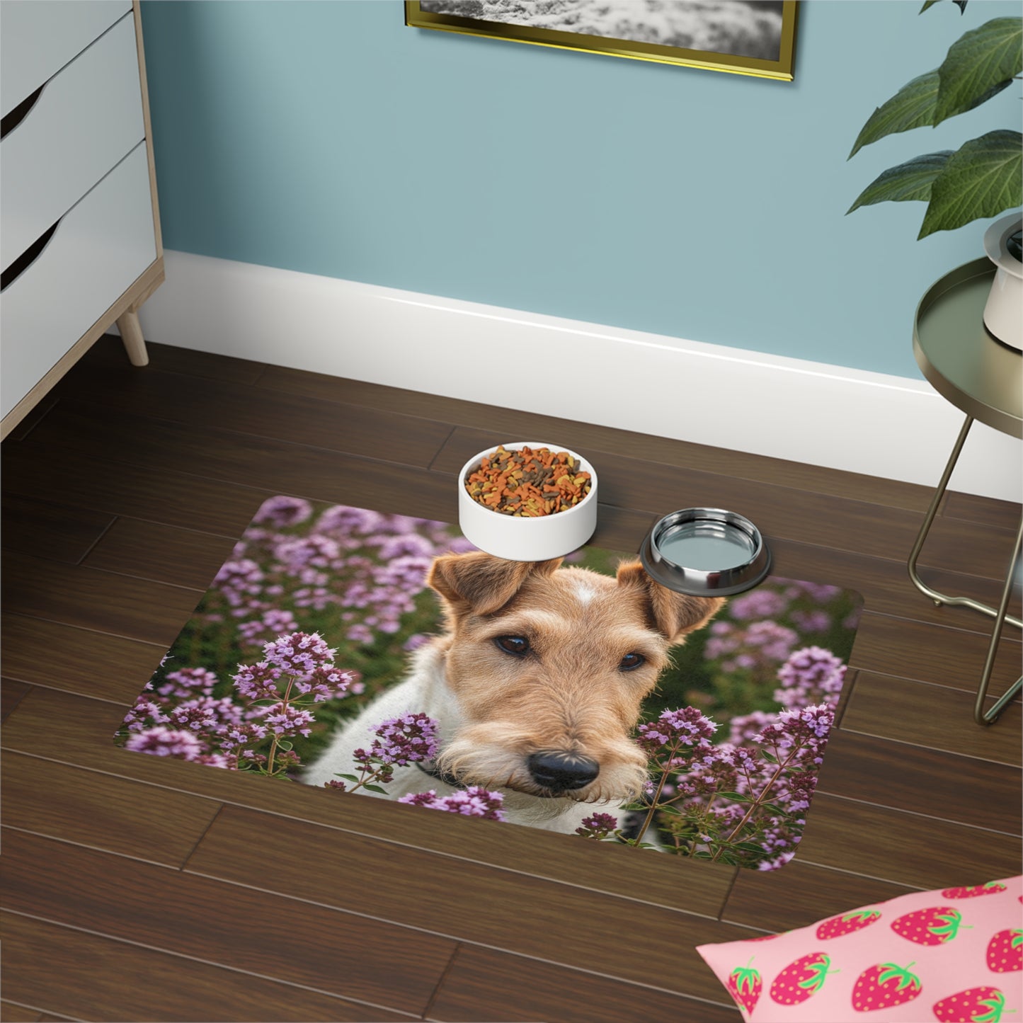 Pet Food Mat (12x18) - Fox Terrier