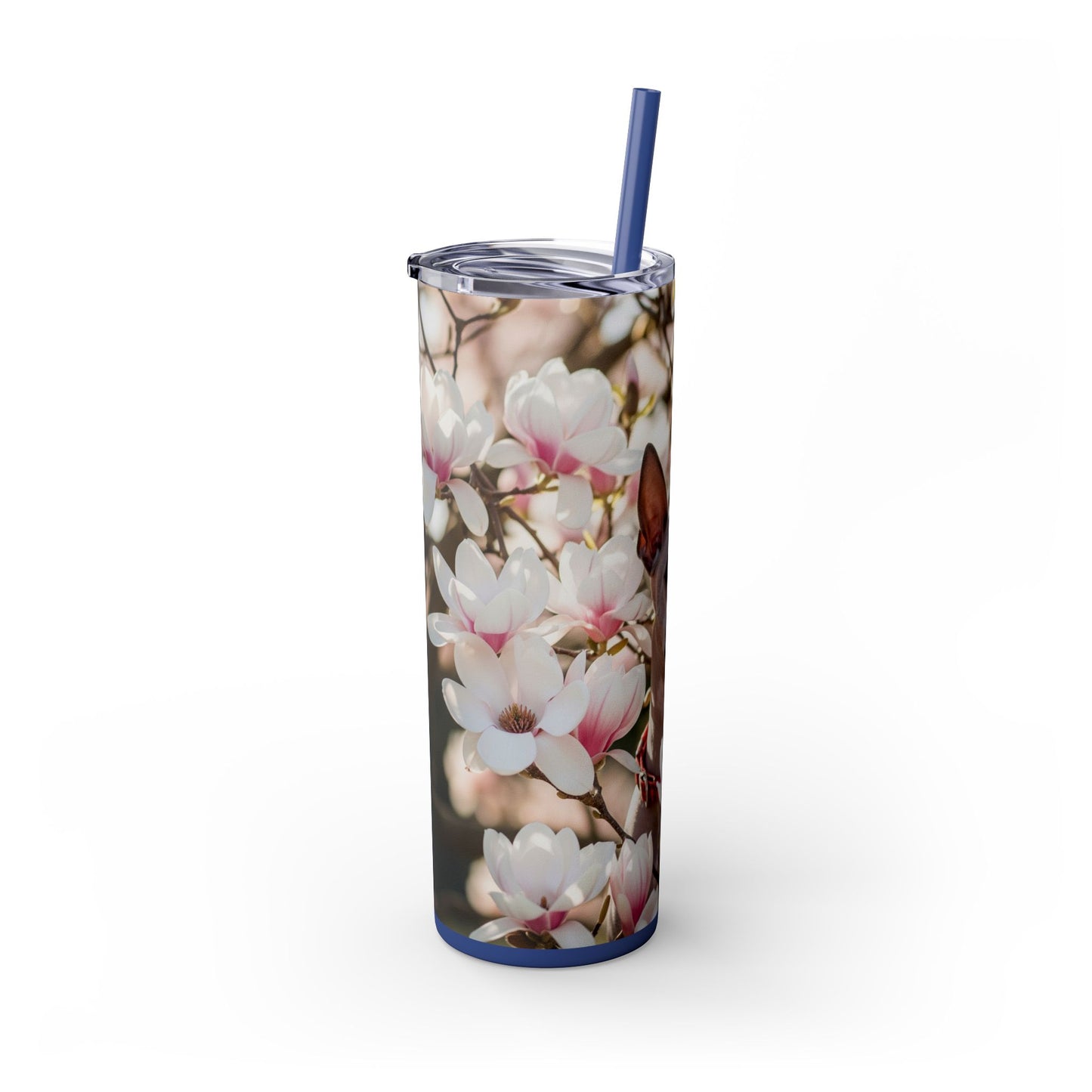 American Hairless Terrier Skinny Tumbler with Straw, 20oz